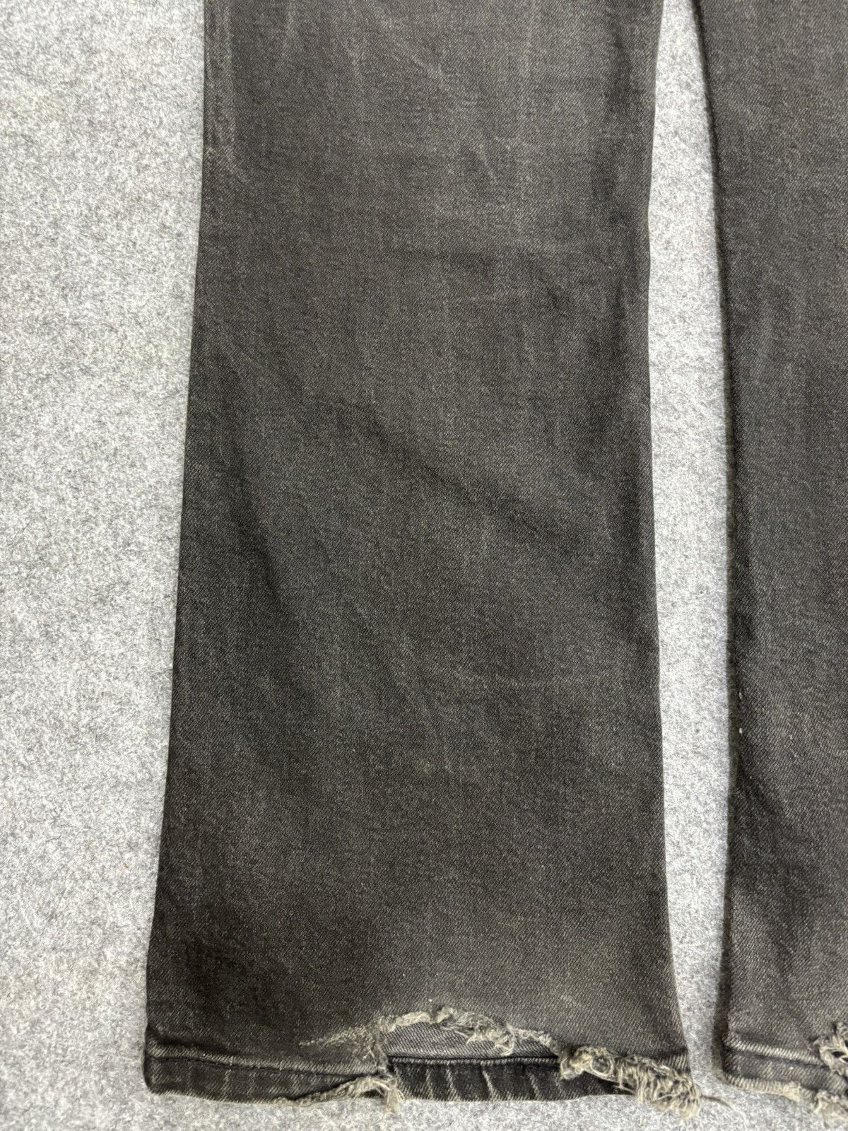 Levi's 💥Vintage Flare💥Levis 517 Flare Superblack Denim F609 Size US 32 / EU 48 - 18 Thumbnail