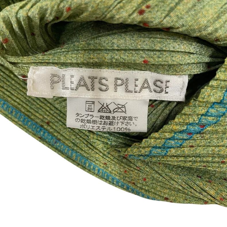 Issey Miyake Issey Miyake size:3 Green pleated sleeveless dress Size XS / US 0-2 / IT 36-38 - 5 Thumbnail