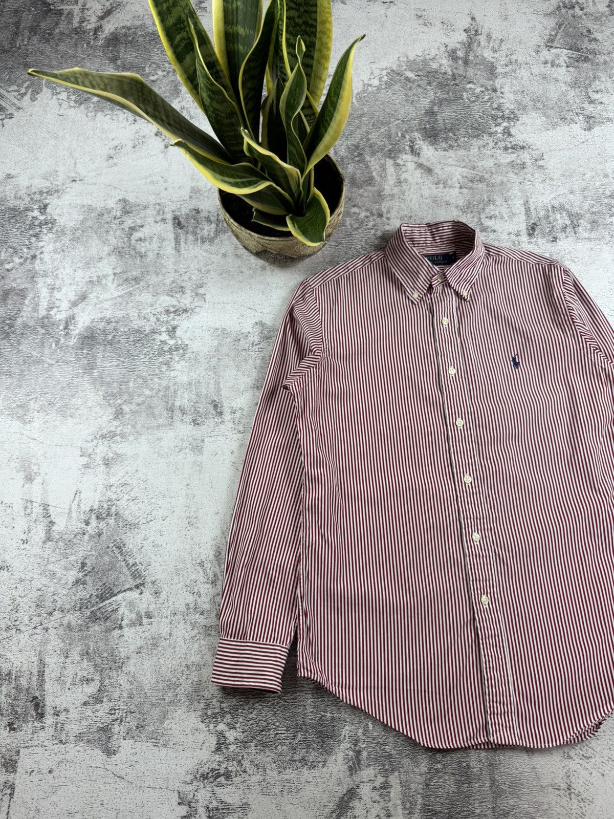 Polo Ralph Lauren Polo Ralph Lauren Cherry Striped Longsleeve Button Shirt Size US S / EU 44-46 / 1 - 2 Thumbnail
