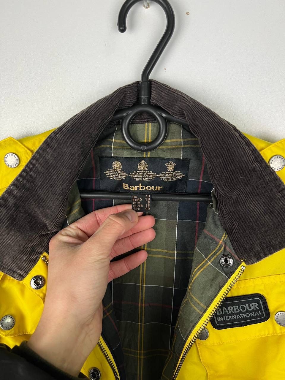 Barbour × Vintage Barbour International rainbow silver jacket woman size 6 Size XS / US 0-2 / IT 36-38 - 5 Thumbnail