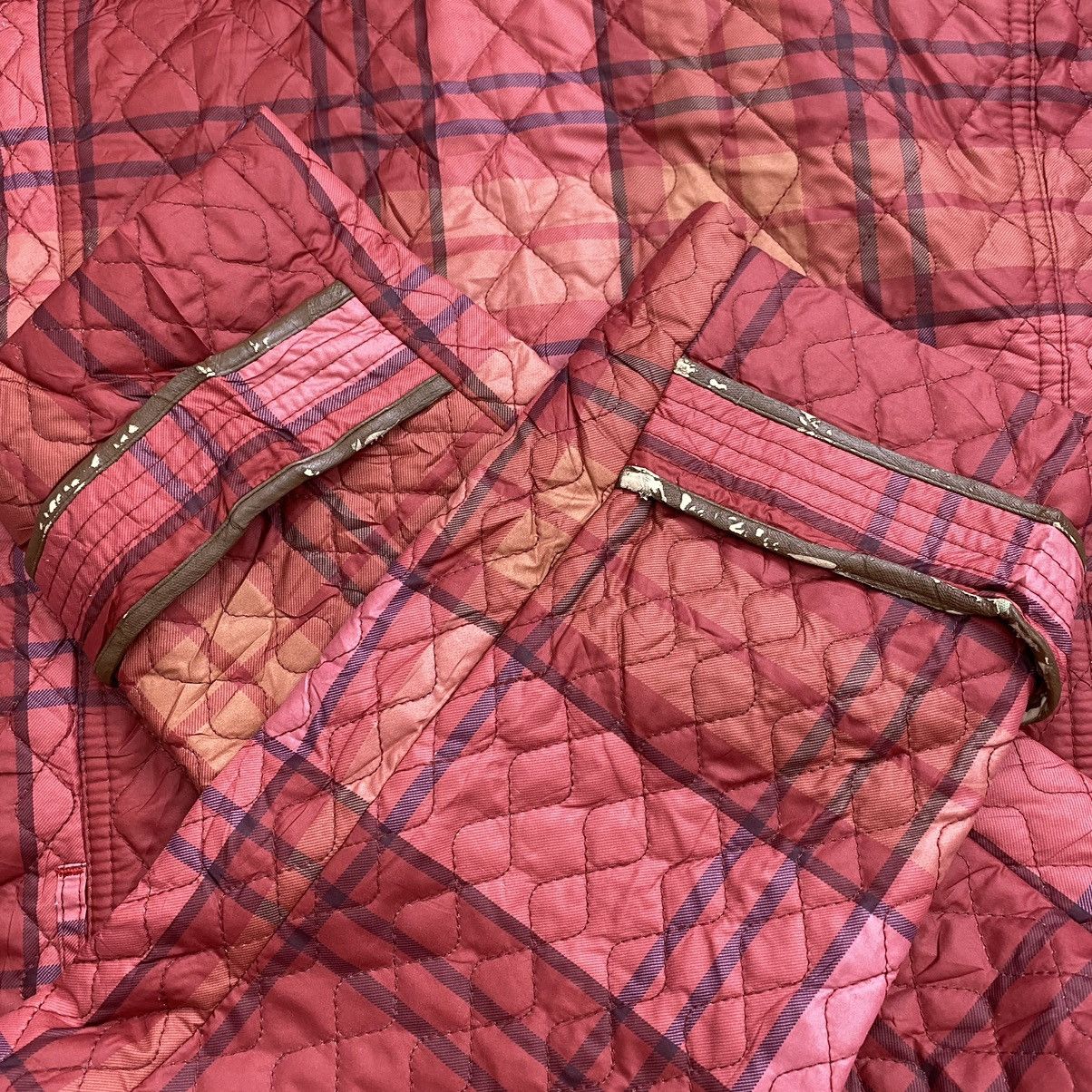 Lands' End LAND’S END Check Tartan Button Up Quilted Coat Jacket Size US XL / EU 56 / 4 - 9 Thumbnail
