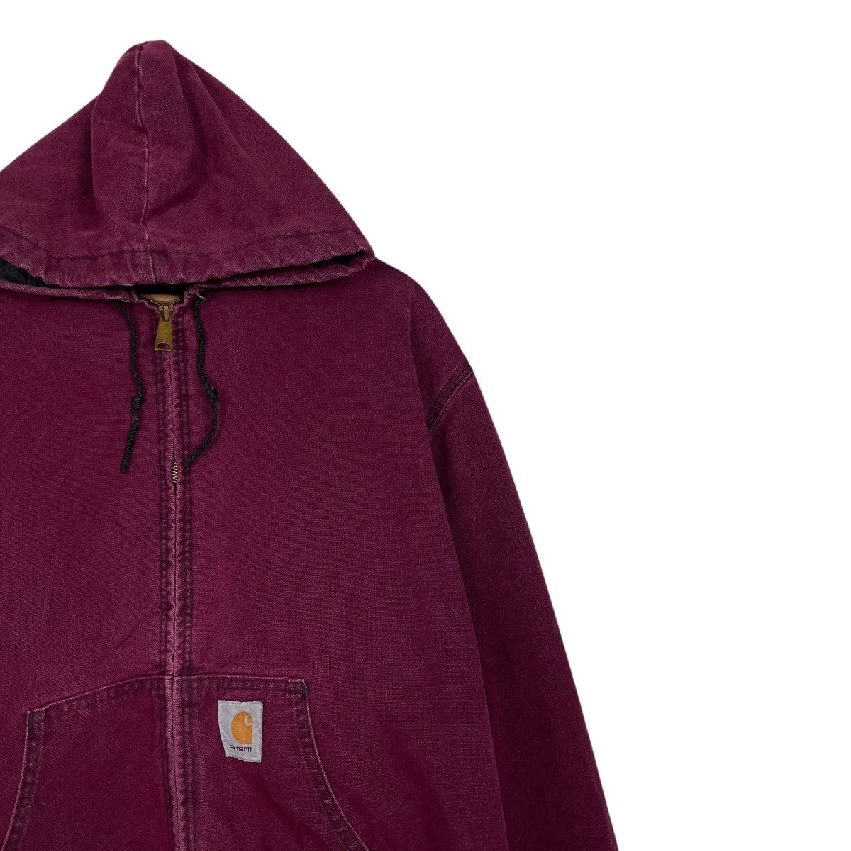 Vintage 80s Carhatt Detroit Duck Canvas Maroon Jacket