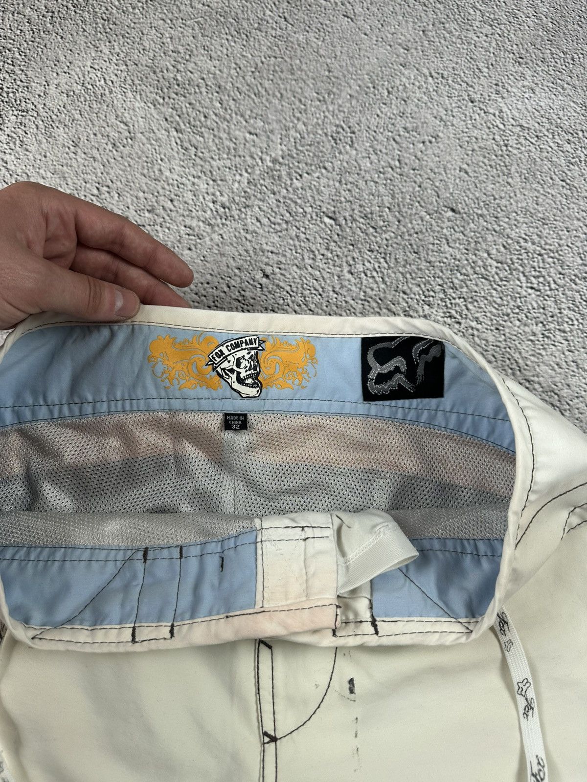 Fox Racing Vintage Fox Baggy Short Washed Y2K Distressed Japan Style Size US 32 / EU 48 - 9 Thumbnail