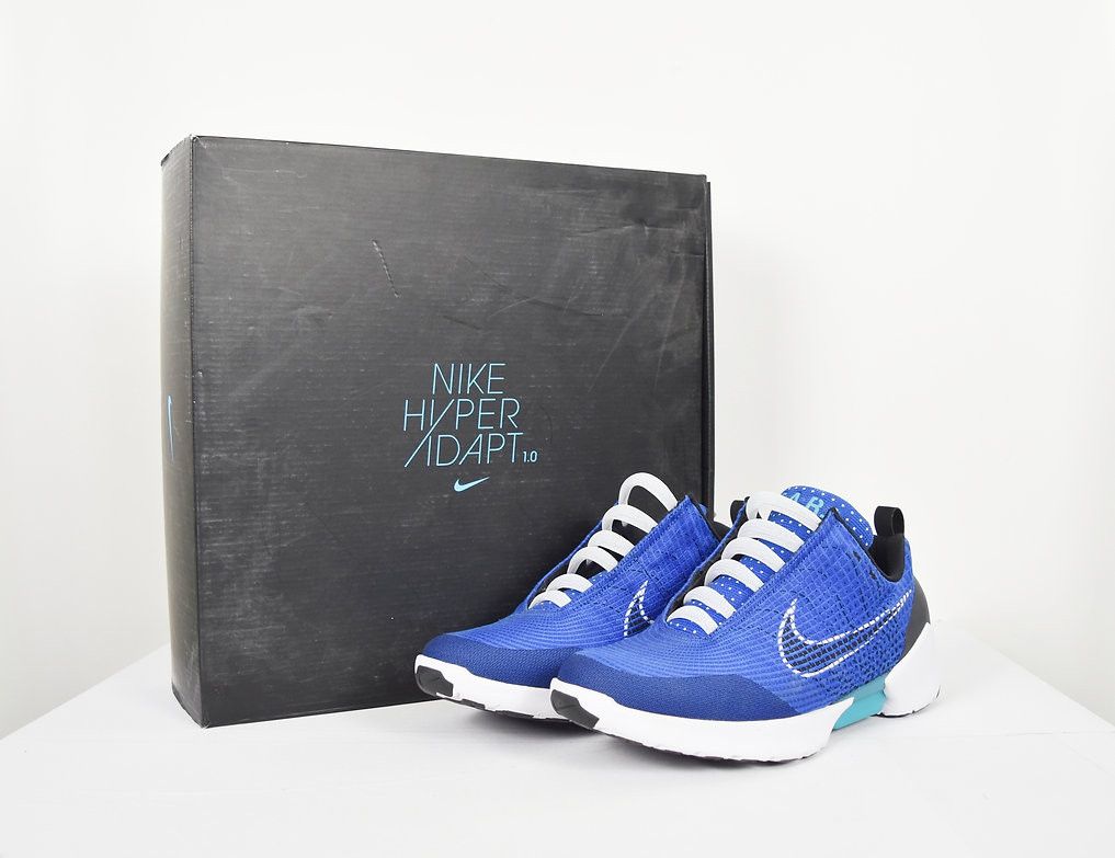 image of Nike Hyper Adapt 1.0 Shoes in Snowcap Blue, Men's (Size 12)