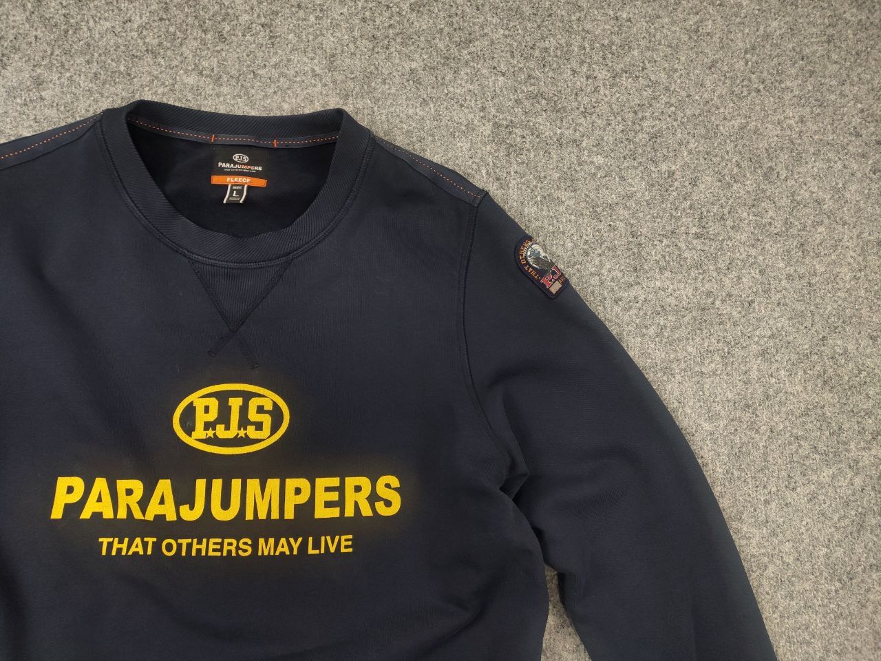 Parajumpers Parajumpers PJS Toml Logo Jumper Navy Crew chek Sweatshirt Size US L / EU 52-54 / 3 - 5 Thumbnail