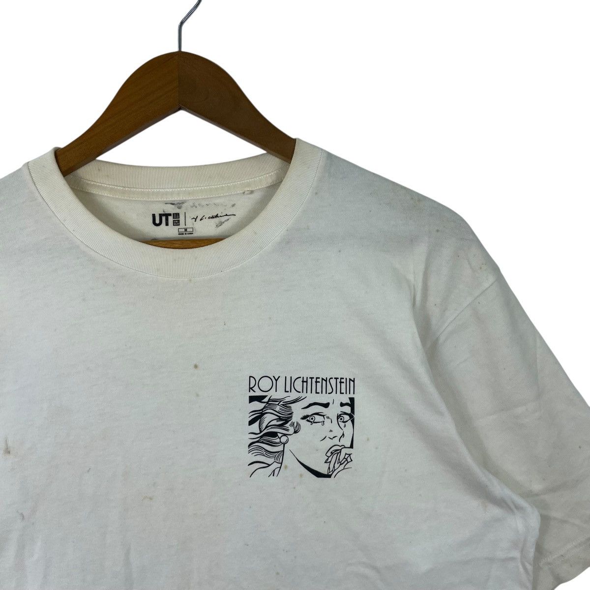 Japanese Brand Uniqlo Japan x Roy Lichtenstein Crying Girl Pop Art Te Shirt Size US M / EU 48-50 / 2 - 5 Thumbnail