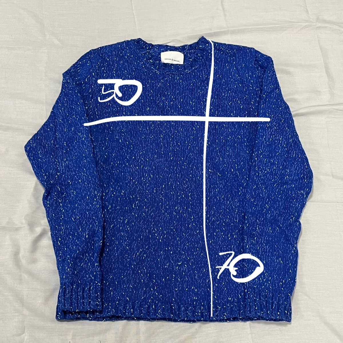 Samsoe Samsoe Samsoe Samsoe Blue speckled knit sweater Size L / US 10 / IT 46 - 8 Thumbnail