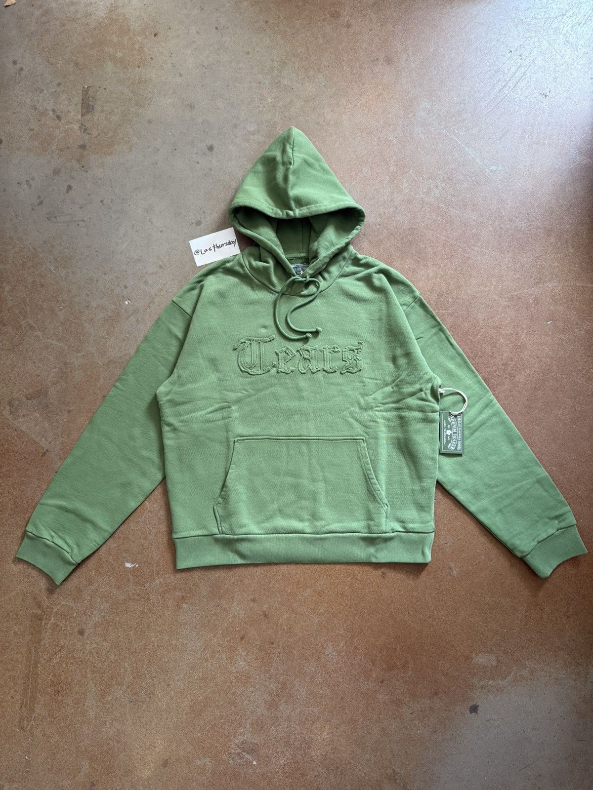DENIM TEARS Denim Tears Cut Logo Hoodie Green Large Size US L / EU 52-54 / 3 - 2 Thumbnail
