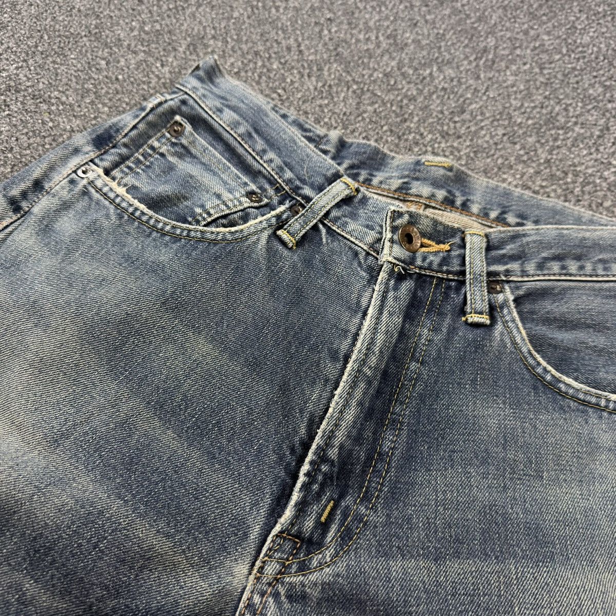 Kapital 🇯🇵 Vintage 90s Selvedge Edwin 505xx Distressed Denim Size US 28 / EU 44 - 13 Thumbnail