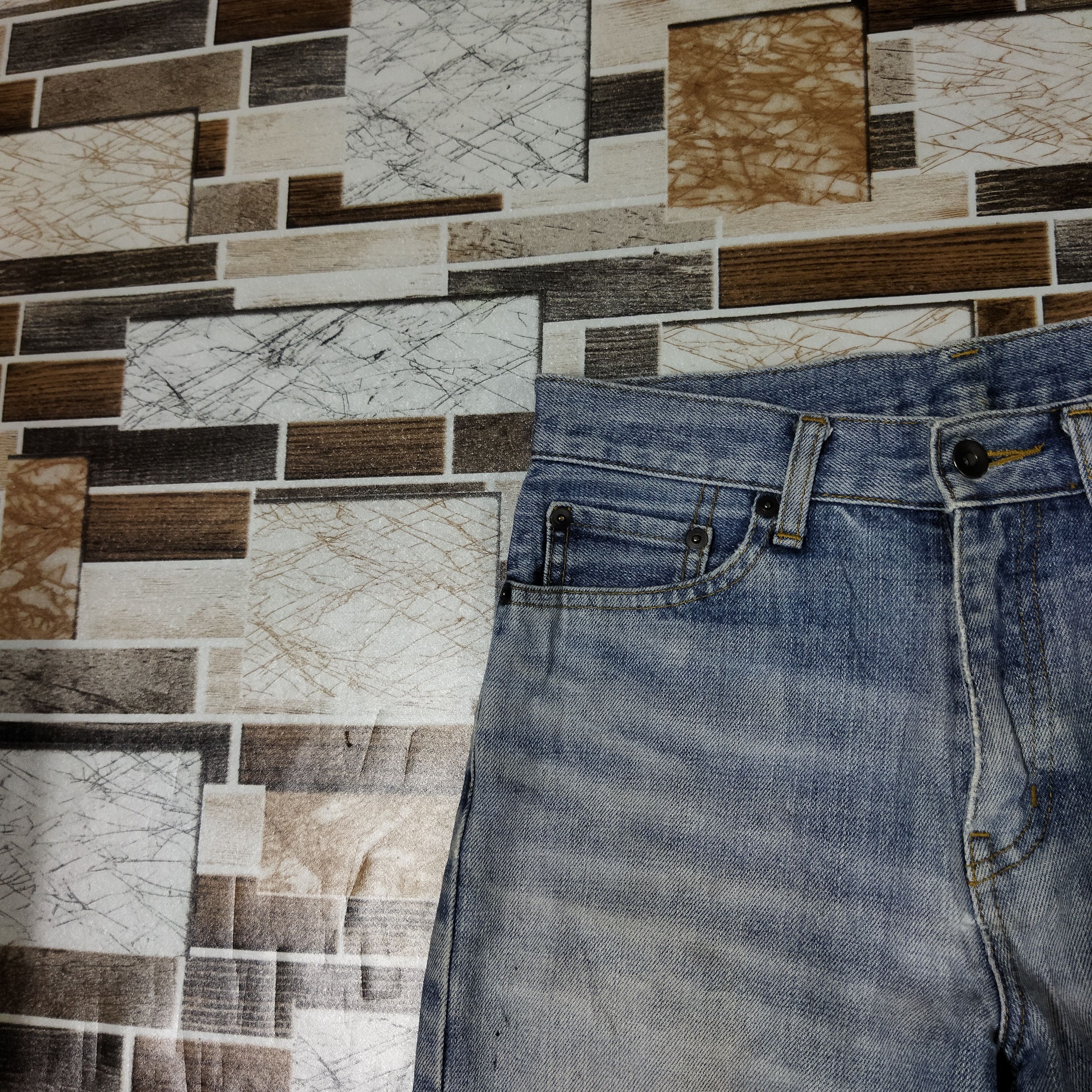 Japanese Brand × Vintage VINTAGE JAPANESE DISTRESSED LIGHT BLUE JEANS PANTS Size US 28 / EU 44 - 4 Thumbnail