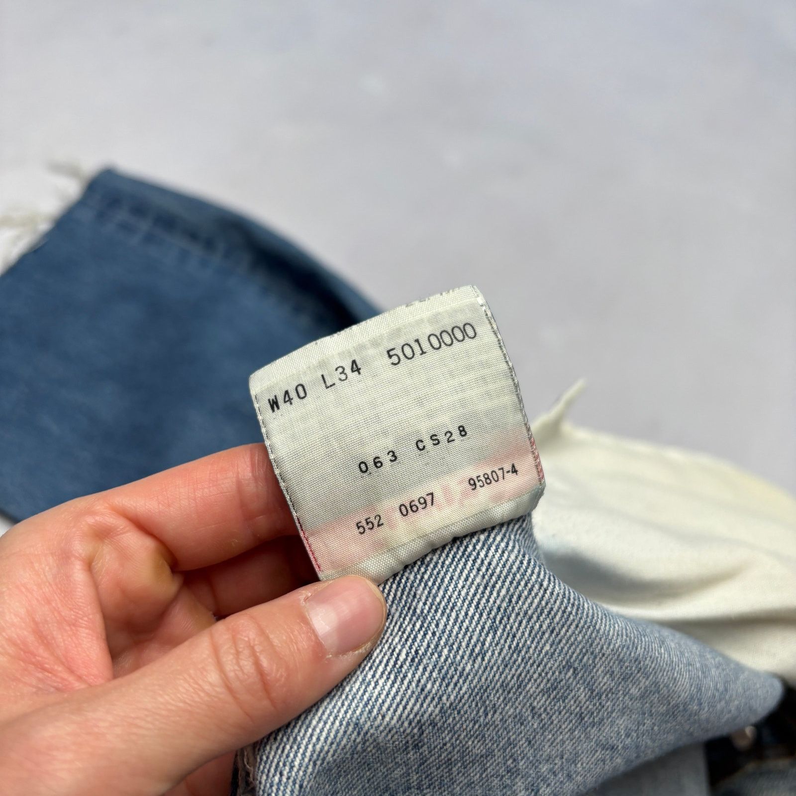 Levi's × Vintage Vintage 90s Levi's 501 XX Straight Leg Jeans 40x34 (38x27.5) Size US 38 / EU 54 - 7 Thumbnail