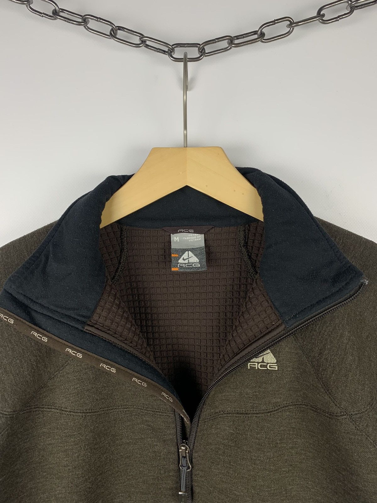 Nike ACG Vintage Nike ACG Full Zip Sweatshirt Brown Ladies Size M Y2K Size M / US 6-8 / IT 42-44 - 6 Thumbnail