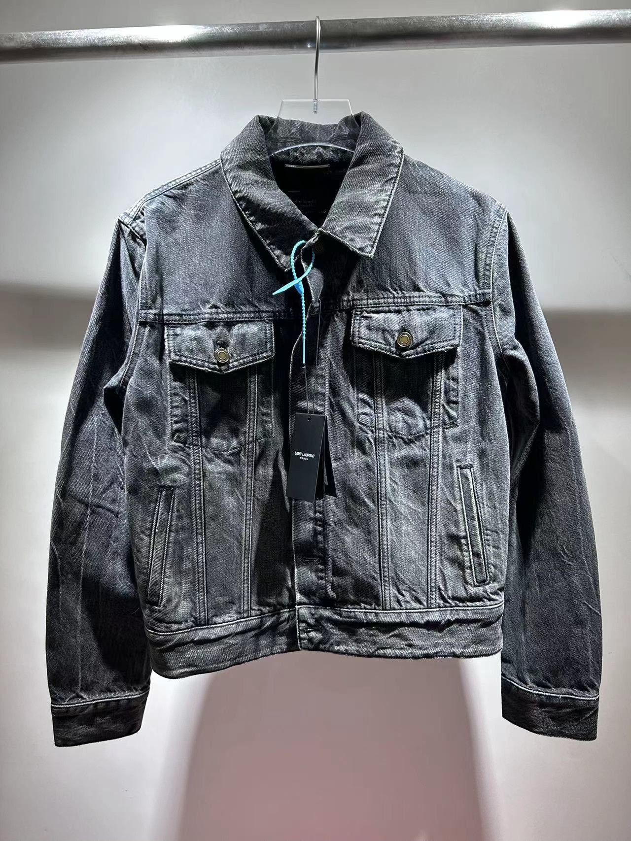 Saint Laurent Paris Saint Laurent FW21 Black Denim Jacket Size US M / EU 48-50 / 2 - 1 Thumbnail