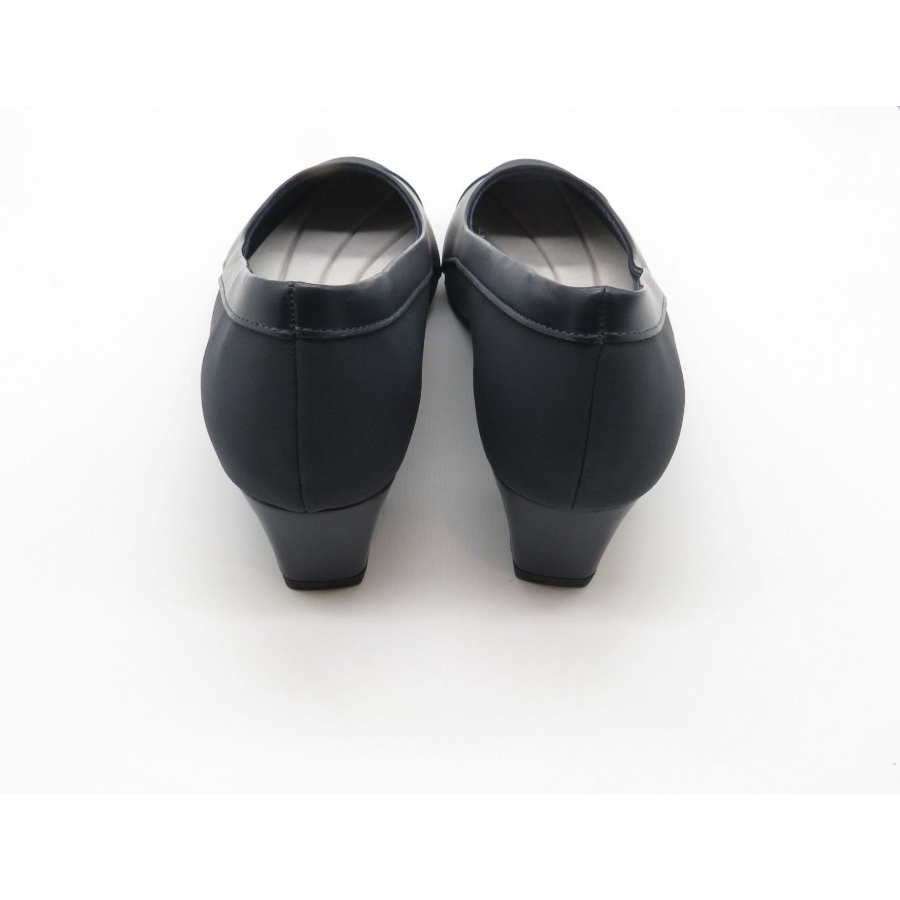Other Easy Street Womens Navy Blue Low Heel Slip-On Comfort Shoes Size US 7.5 / IT 37.5 - 4 Thumbnail