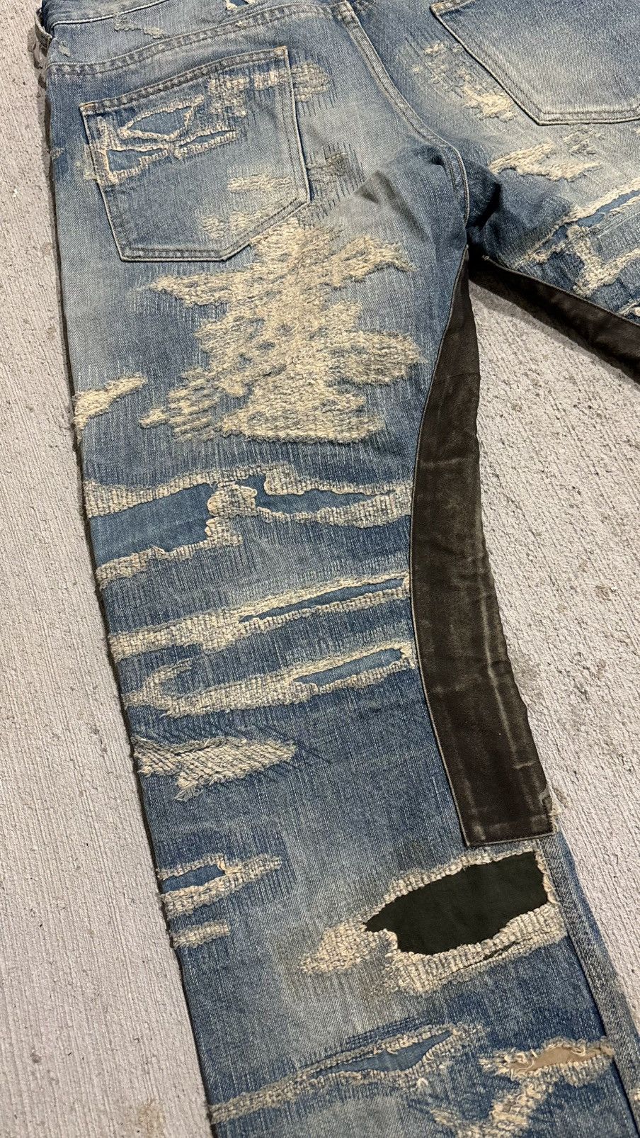Givenchy Givenchy Moleskin Boro Denim Size US 33 - 11 Thumbnail