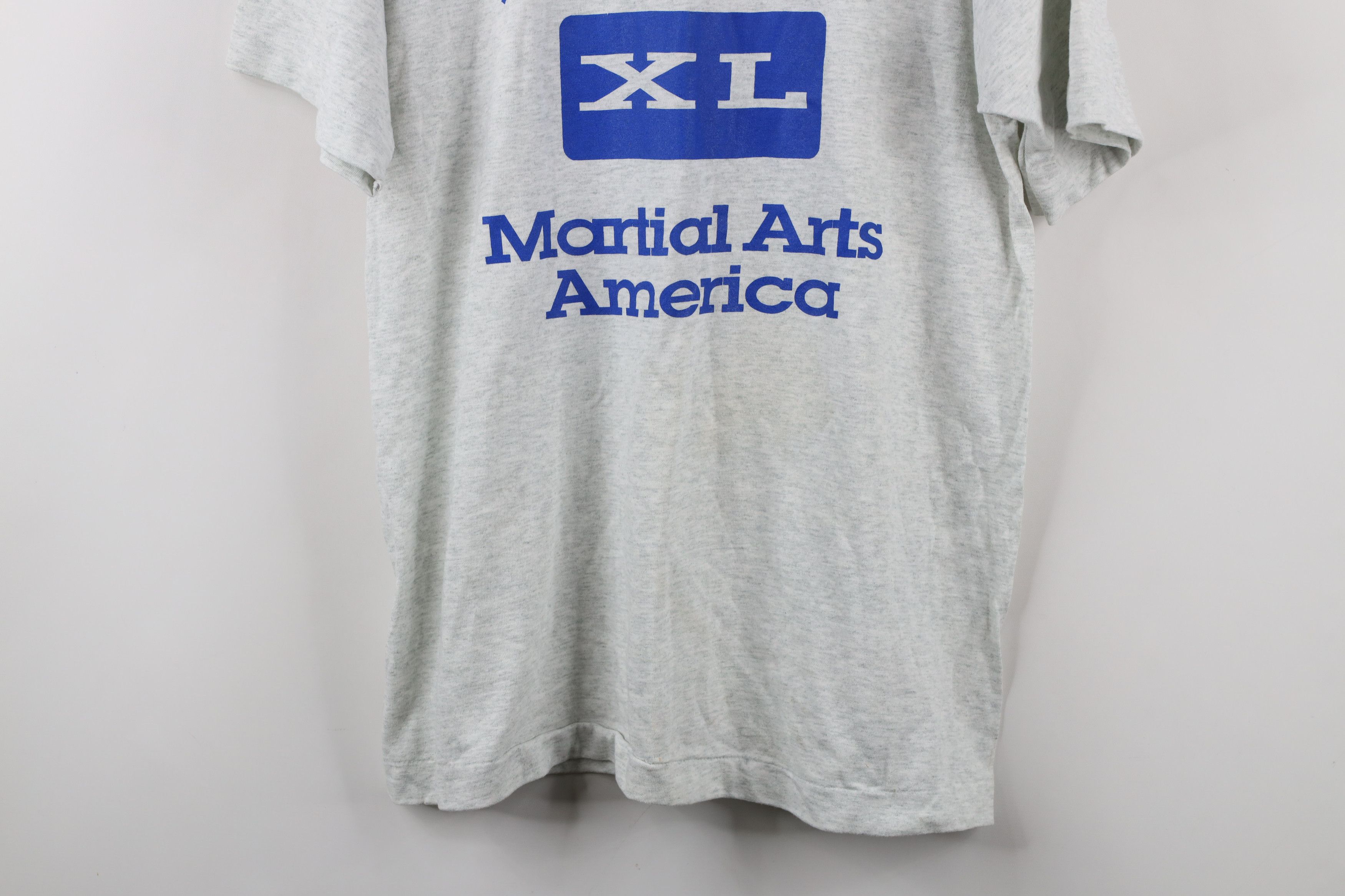 Vintage Vintage 90s Jiu Jitsu Martial America Short Sleeve T-Shirt Size US L / EU 52-54 / 3 - 3 Thumbnail