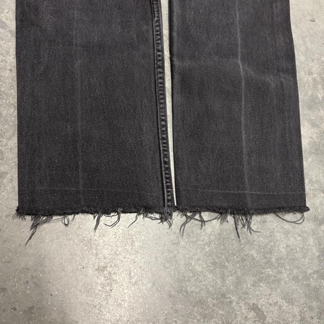 Levi's Vintage Levi's 505 Black Jeans Distressed Size US 30 / EU 46 - 4 Thumbnail