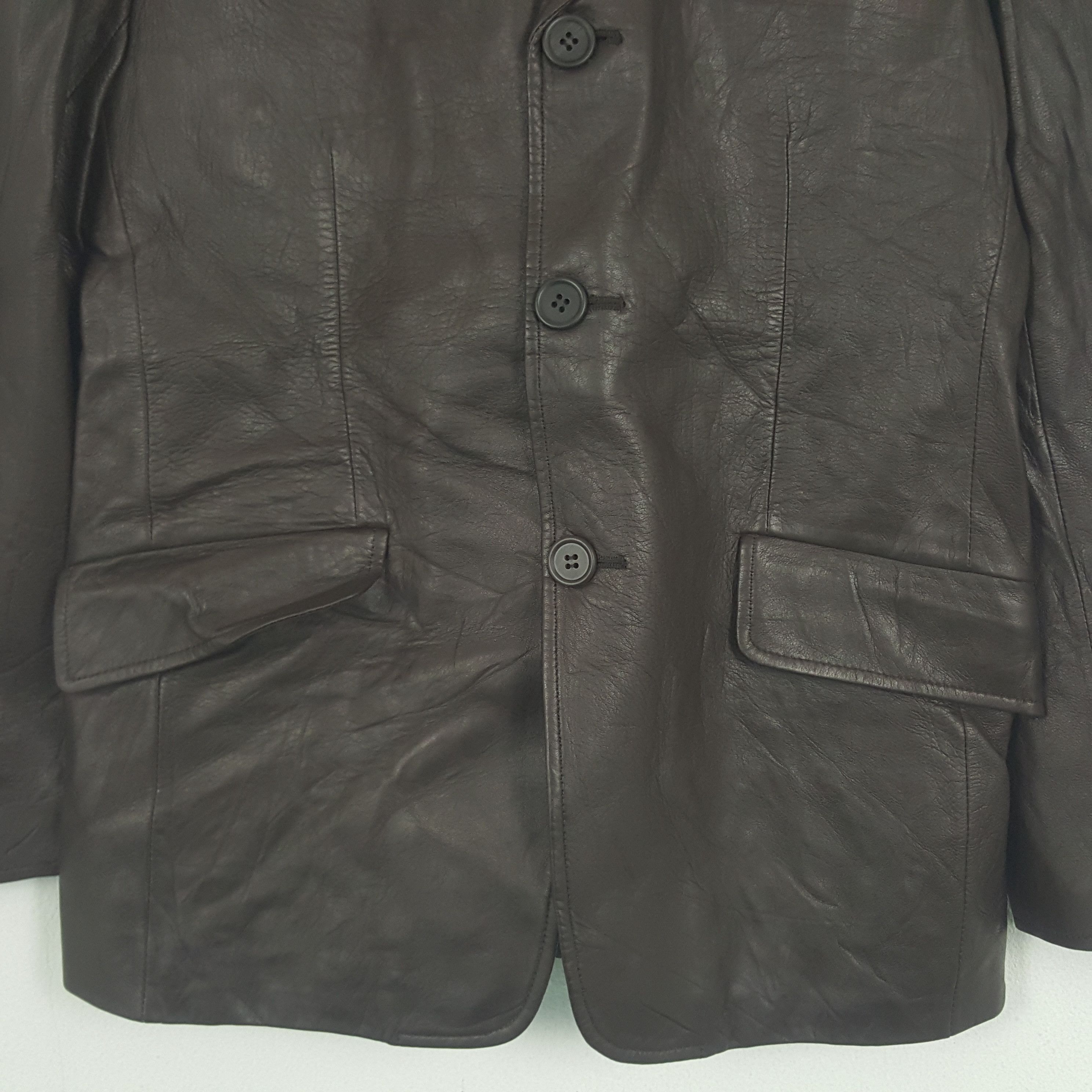 Paul Smith × Vintage Vintage Paul Smith Leather Blazer Jacket Size US S / EU 44-46 / 1 - 2 Thumbnail