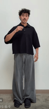 Other DISCONT'D Black Cropped Polo Size US L / EU 52-54 / 3 - 6 Thumbnail