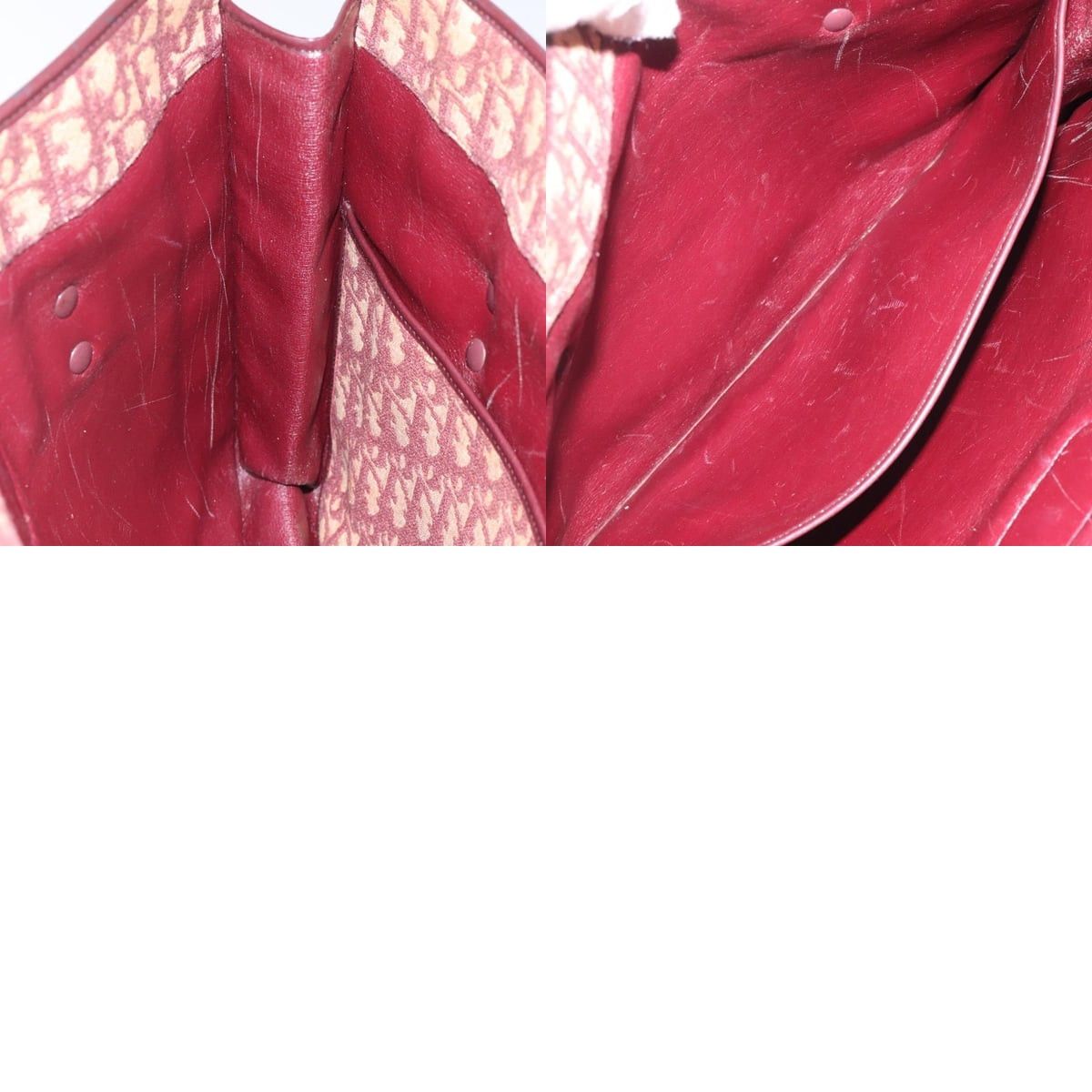 Dior DIOR Trotter Canvas Hand Bag Red Size ONE SIZE - 12 Thumbnail