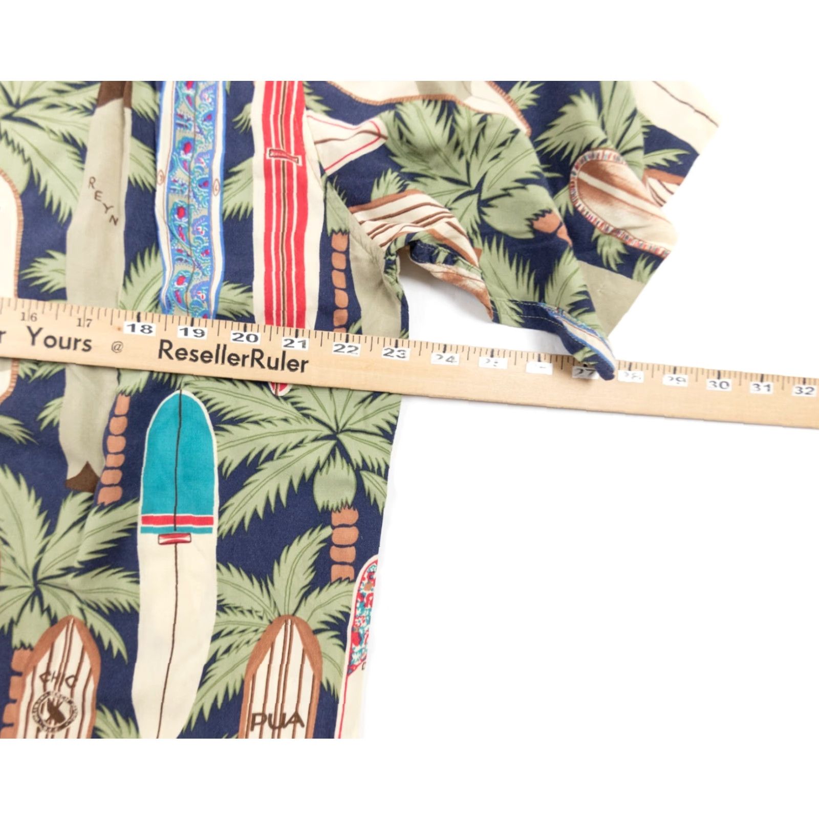 Reyn Spooner Reyn Spooner Mens Shirt Hawaiian Button-Down Short Sleeve Surfboards Multicolor Size US M / EU 48-50 / 2 - 7 Thumbnail
