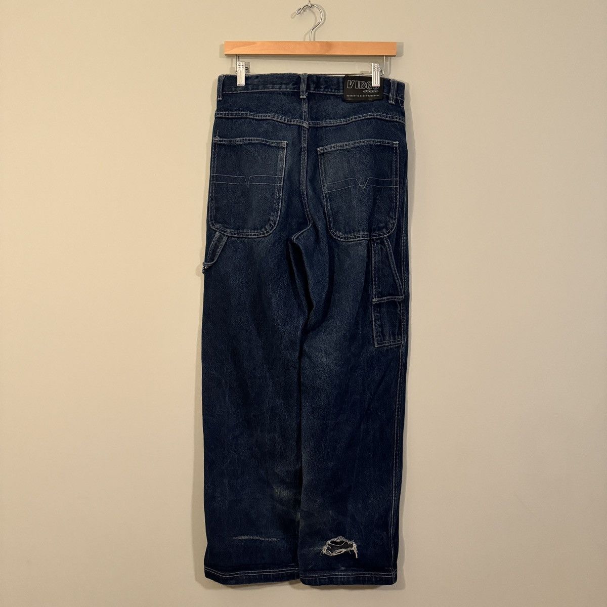 Vintage VINTAGE Y2K BAGGY DENIM BLUE VIBES SKATER JEANS JNCO STYLE Size US 32 / EU 48 - 1 Thumbnail