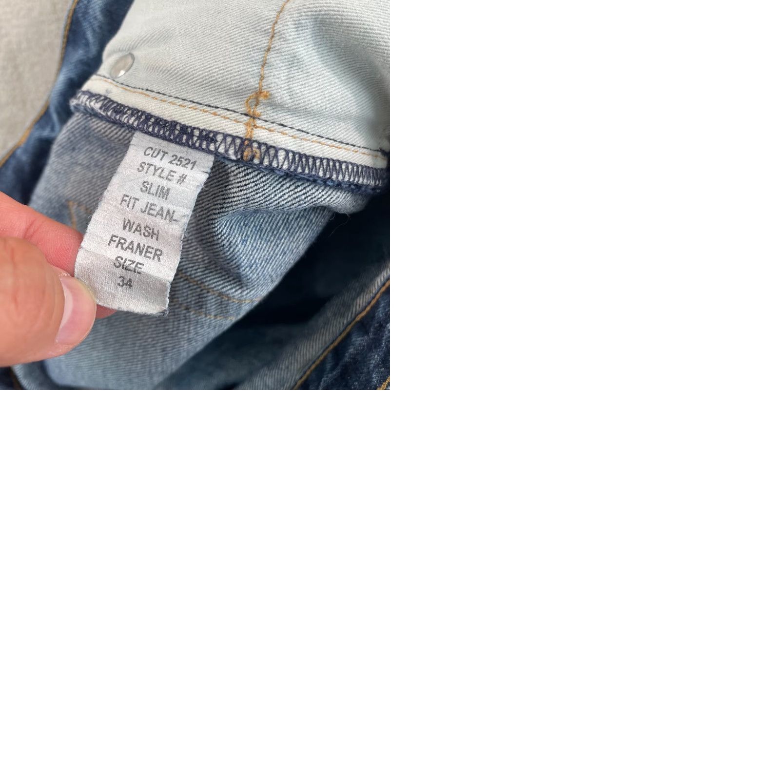 Buck Mason Buck Mason Slim Fit Jeans Men 34x34 Franer Blue Denim Made in USA Buck Mason Jeans Slim Fit 34 Blue USA 5-Pocket Mens Vintage: No Size US 34 / EU 50 - 9 Thumbnail