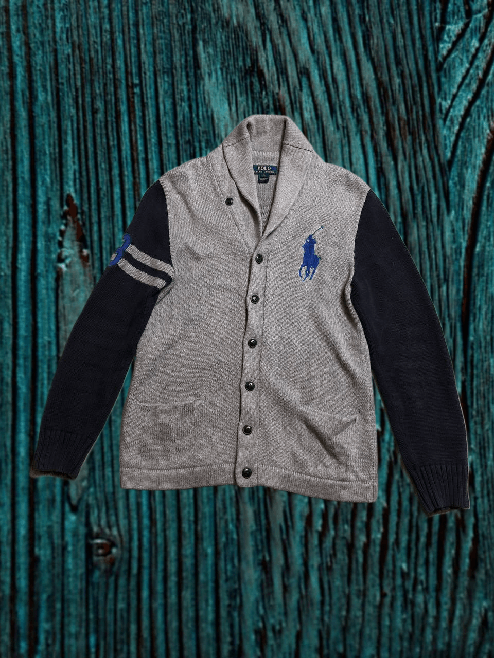 Polo Ralph Lauren POLO Ralph Lauren Big Pony Cardigan Shawl Collar Youth XL Size US M / EU 48-50 / 2 - 1 Thumbnail