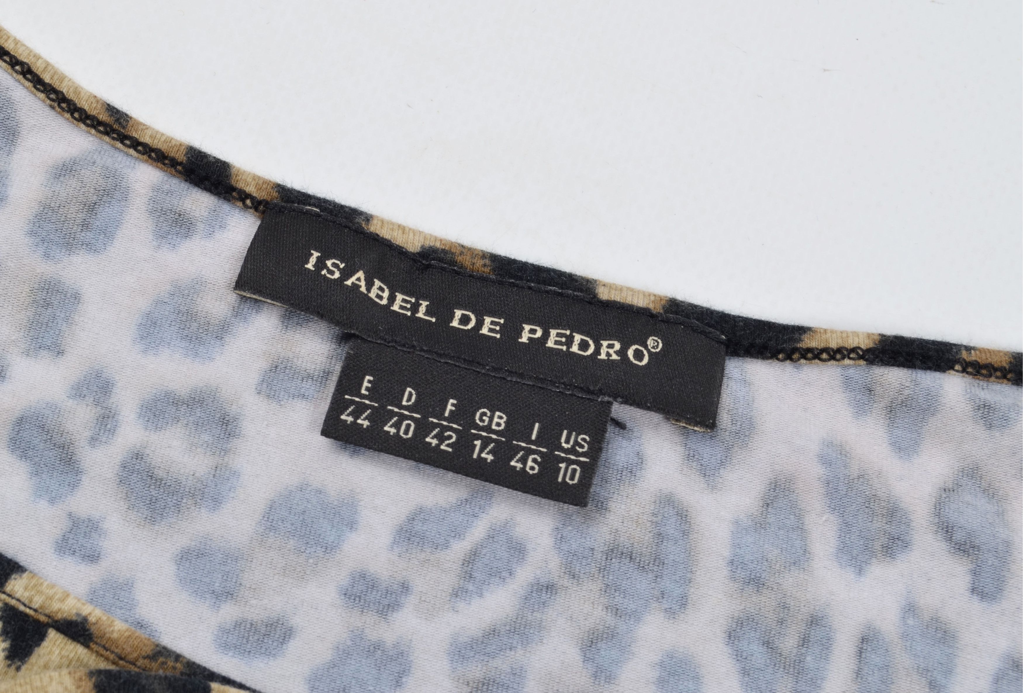 Vintage Vintage Isabel De Pedro Y2K Mob Wife Leopard Ruffle Top Size L / US 10 / IT 46 - 4 Thumbnail