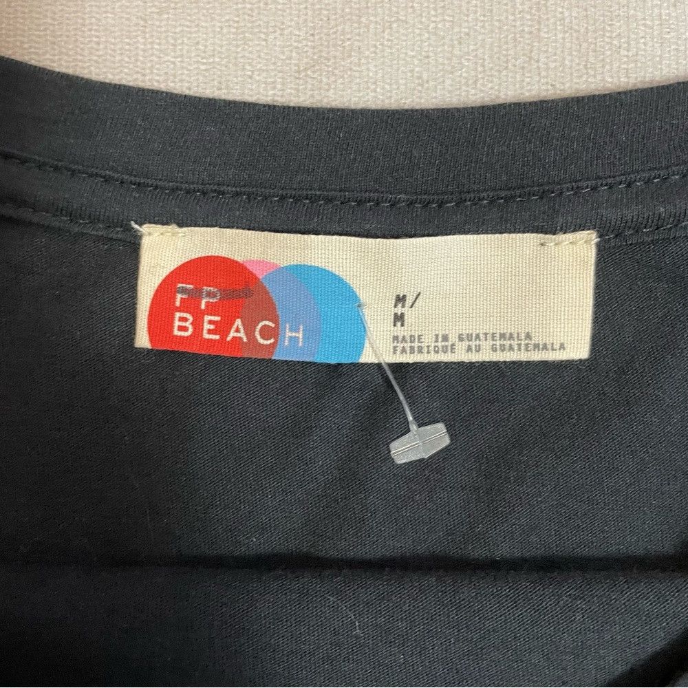 Free People New Free People Beach Black Cotton Long Sleeve T-Shirt Tuni Size M / US 6-8 / IT 42-44 - 5 Thumbnail