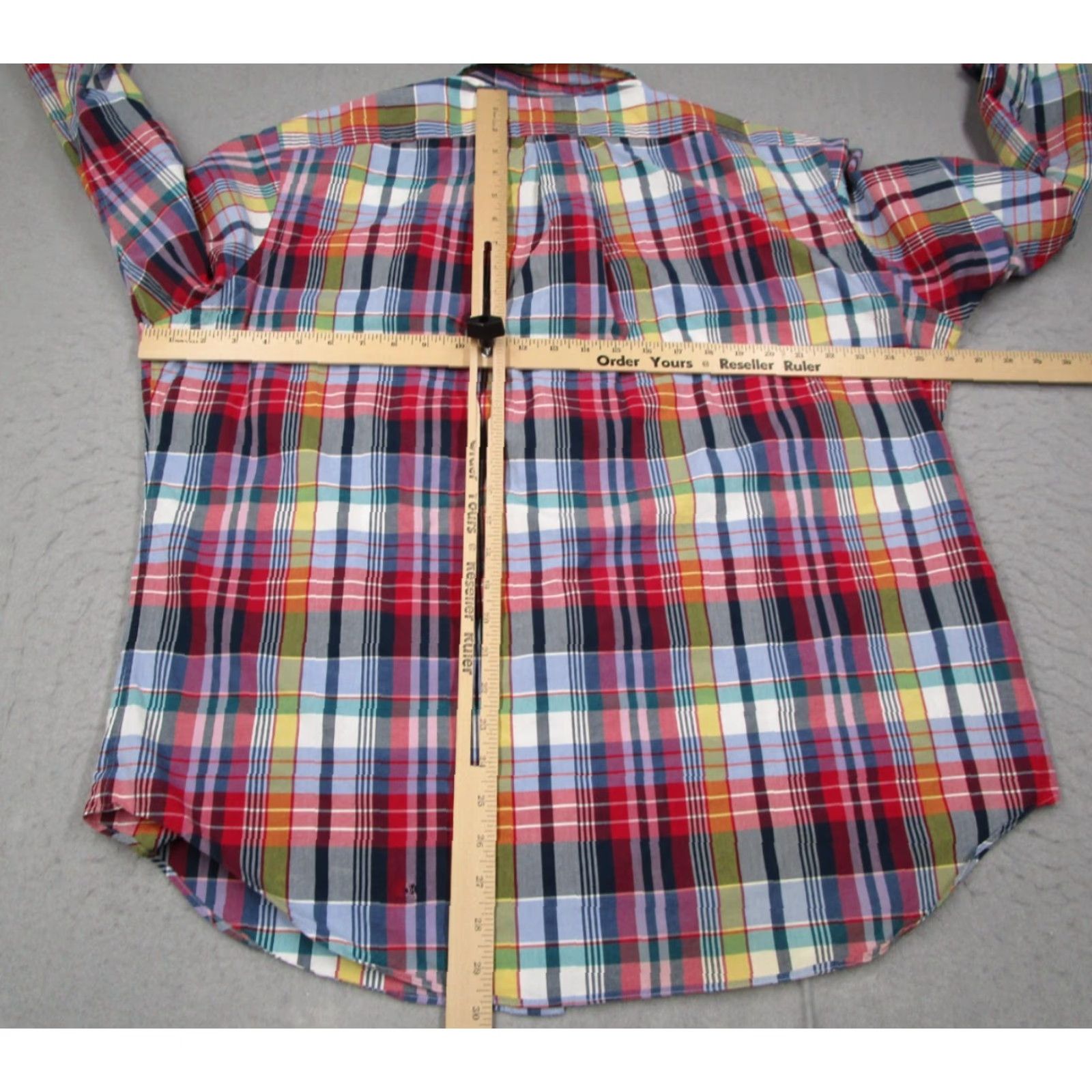 Ralph Lauren Vintage Ralph Lauren Men's XL Red Plaid Button-Up Shirt Long Sleeve Cotton Classic Preppy Size US XL / EU 56 / 4 - 5 Thumbnail