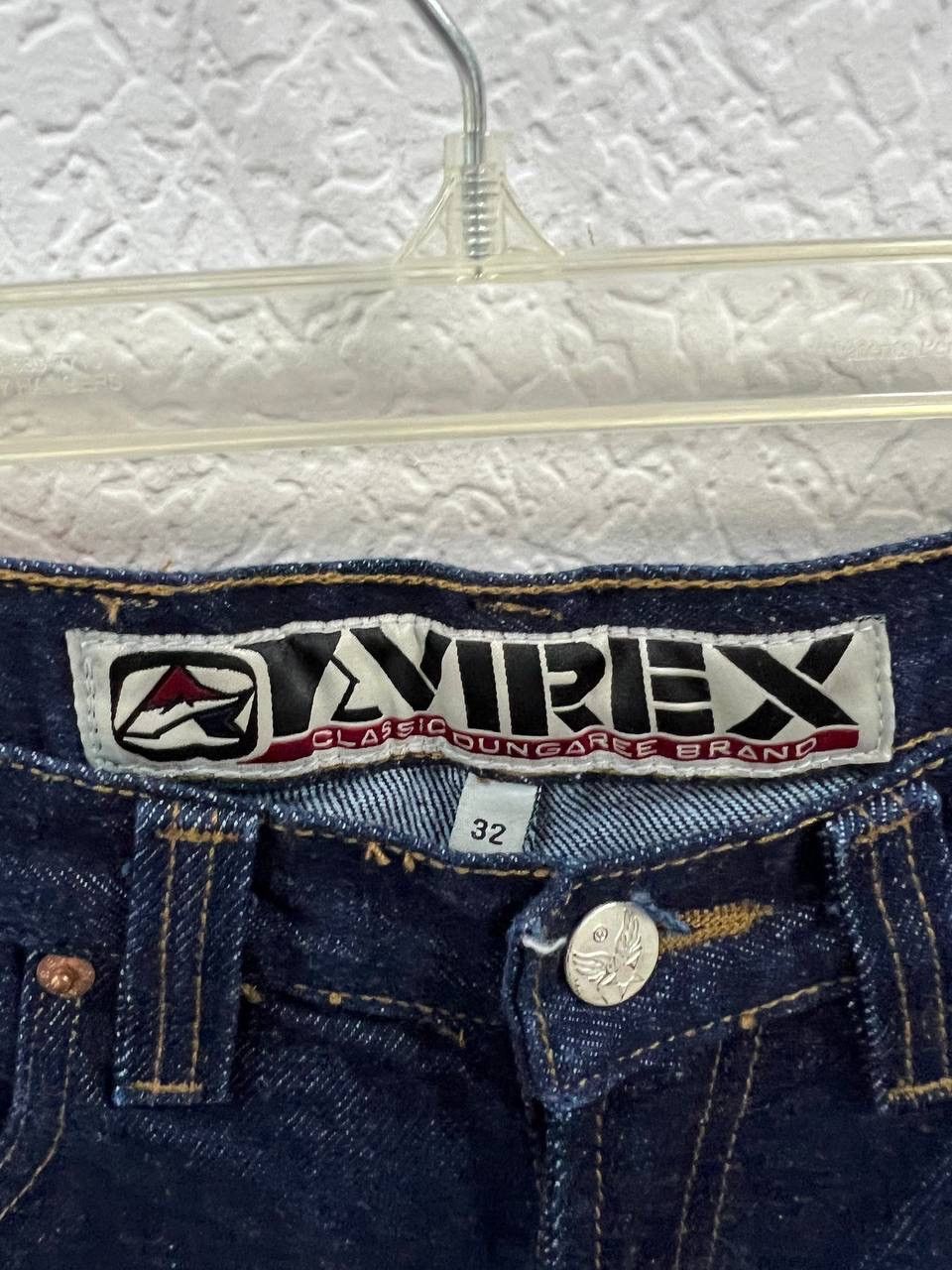 Avirex × Jean × Vintage Vintage 90s Avirex USA Baggy Big Boy Dark Blue Denim Jeans Size US 32 / EU 48 - 7 Thumbnail