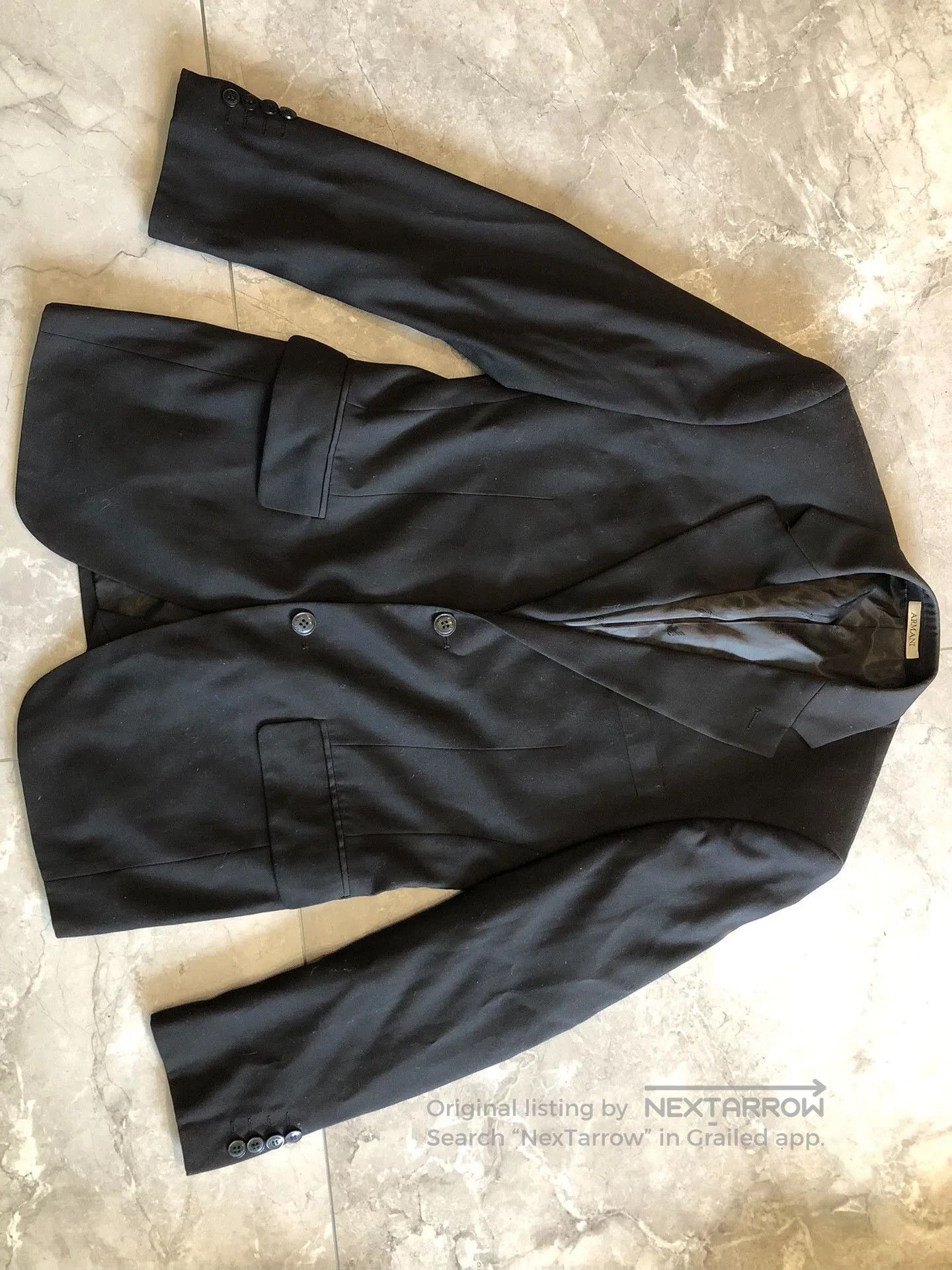 Japanese Brand Armani Tailored Super150s Wool Suit. Size US M / EU 48-50 / 2 - 1 Thumbnail
