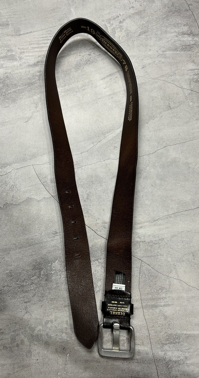 Diesel Vintage Diesel Leather Belts Y2K Opium Style Streetwear Rare Size ONE SIZE - 8 Thumbnail