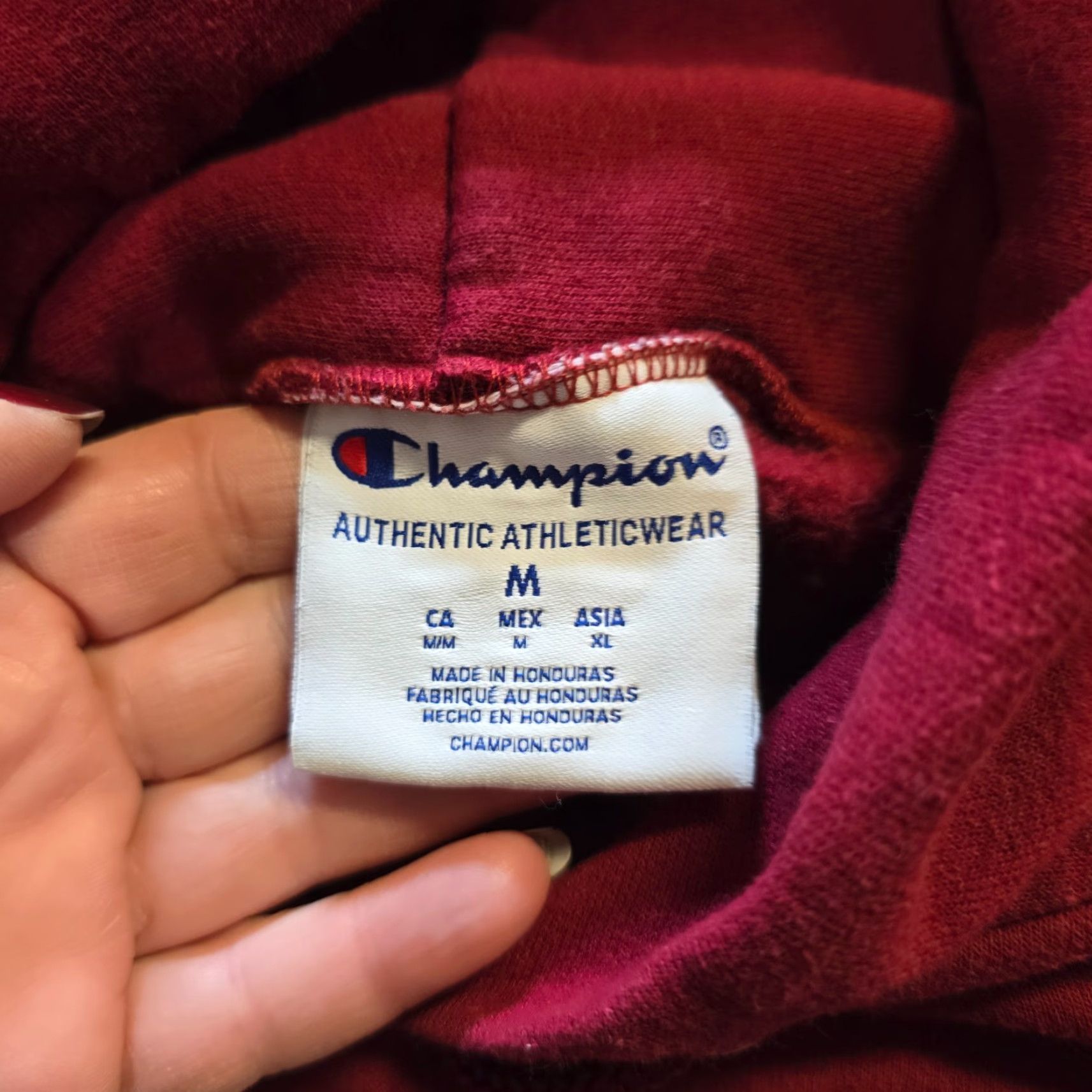 Champion Champion Hoodie Mens Size Medium Red U Mass Amherst Casual Pullover Hooded Pockets Lounge Size US M / EU 48-50 / 2 - 7 Thumbnail