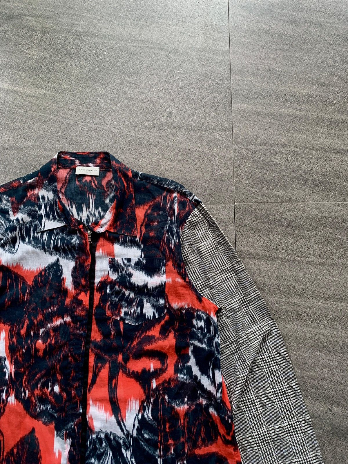 Dries Van Noten FREE IMPORT TAX Tie Dyed/Plaid Light Cotton Shirt Size US S / EU 44-46 / 1 - 2 Thumbnail