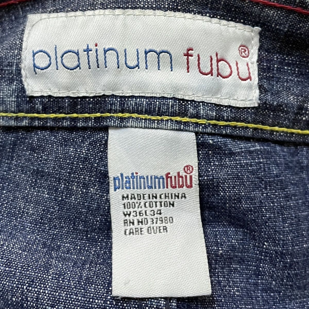 Fubu Rare Vintage Brand Fubu Platinum Patchwork Baggy Jeans 2000s Size US 36 / EU 52 - 10 Thumbnail