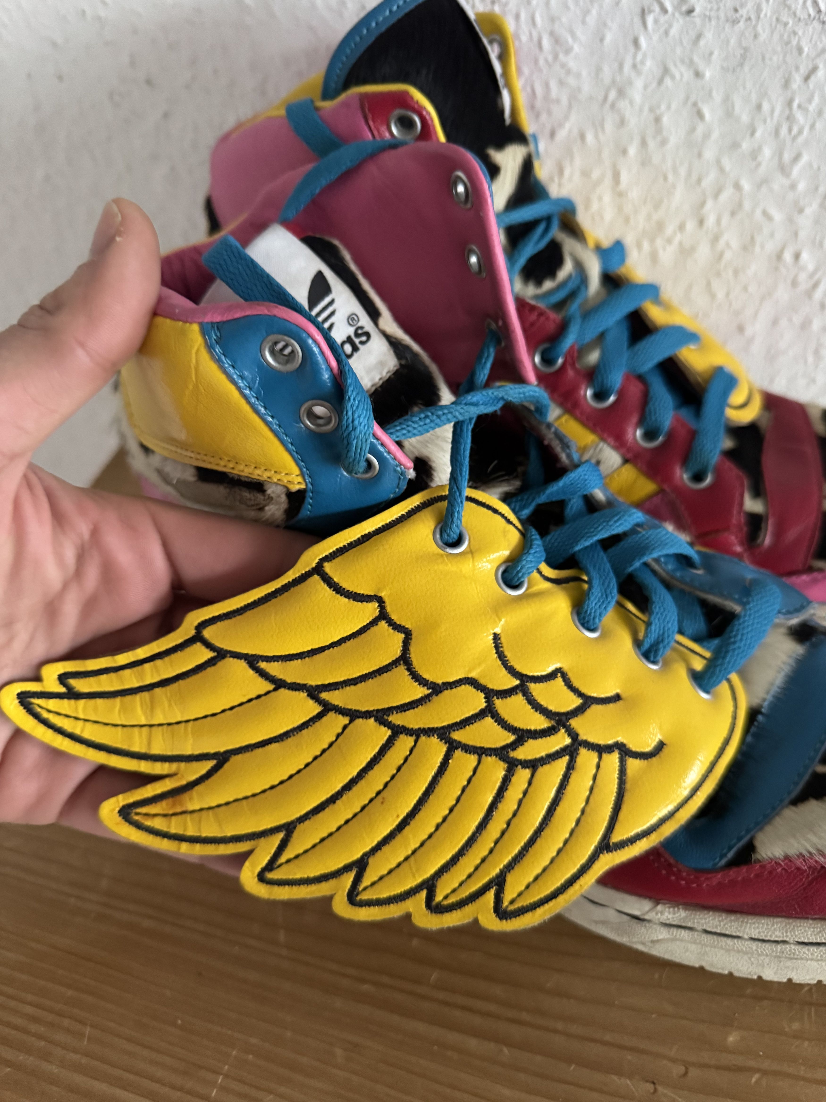Adidas × Jeremy Scott 2NE1 Wings High Top Sneakers Size US 9.5 / EU 42-43 - 7 Thumbnail