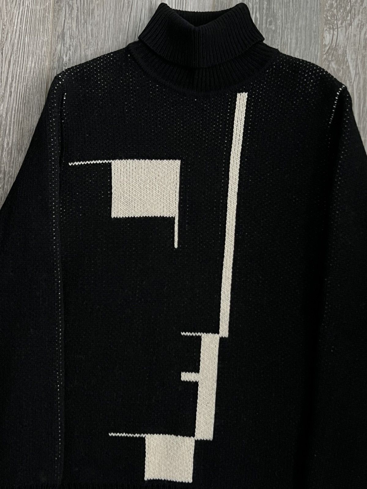 Raf Simons AW2003-2004 Raf Simons Closer Bauhaus Runway Knit Turtleneck Size US XL / EU 56 / 4 - 7 Thumbnail