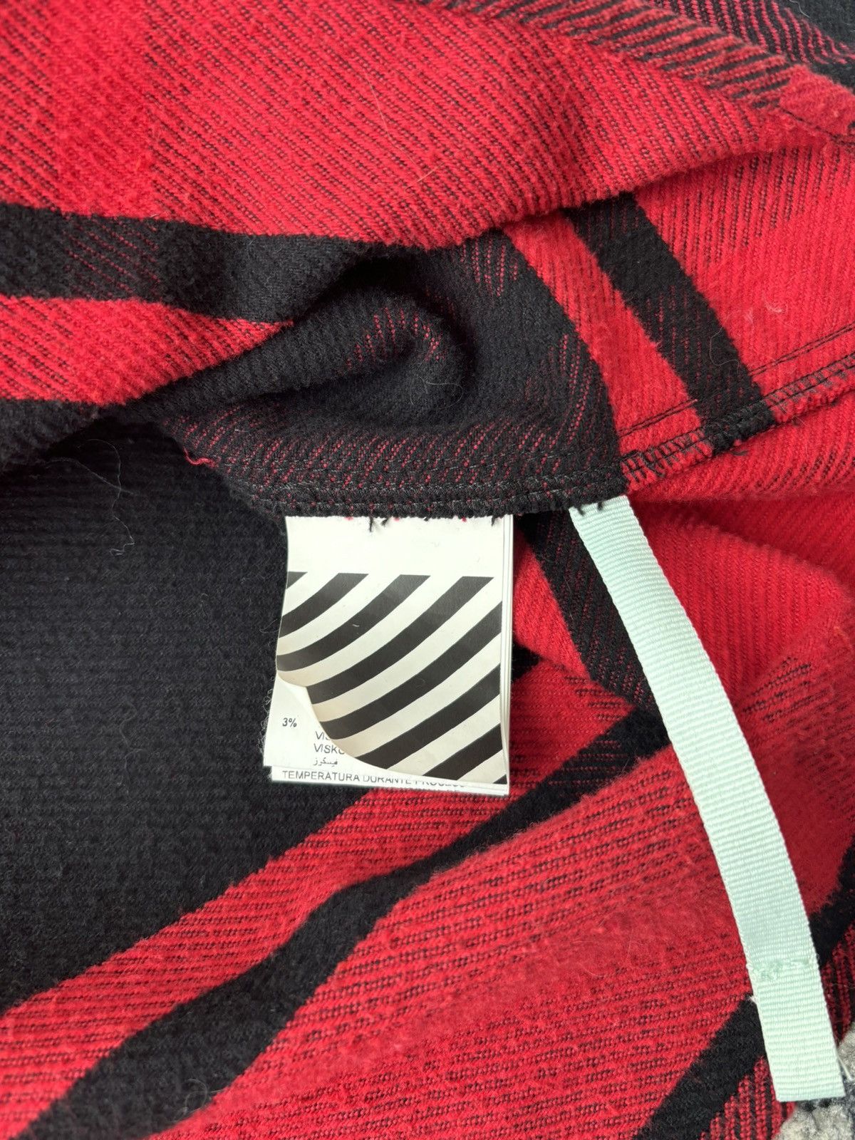 Off-White Off White Flannel Long-sleeve with Tassel/Fringe Logo Size US M / EU 48-50 / 2 - 6 Thumbnail