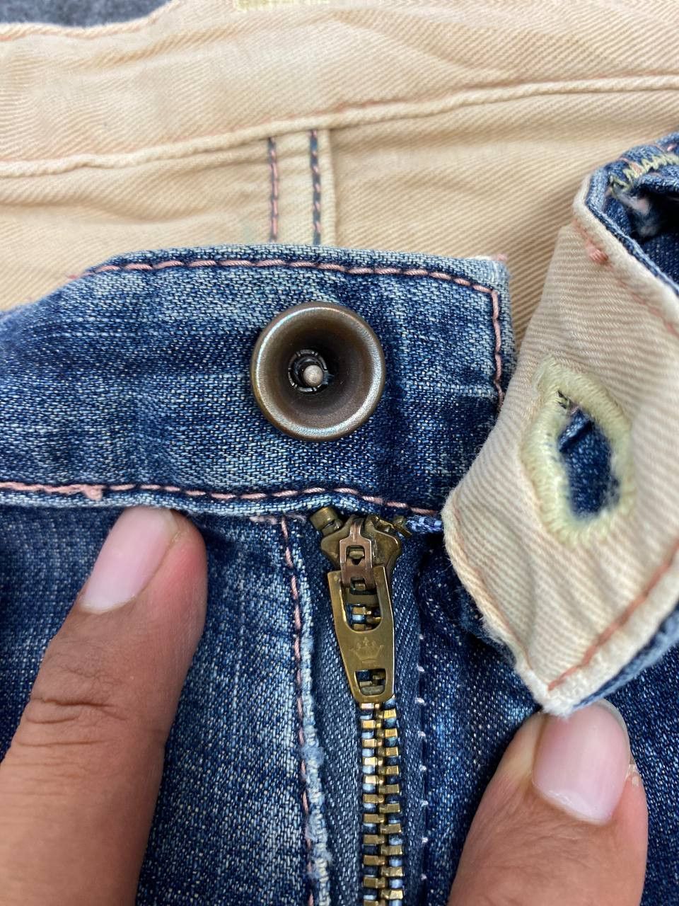 Japanese Brand brappers distressed denim nice design Size 32" / US 10 / IT 46 - 15 Thumbnail