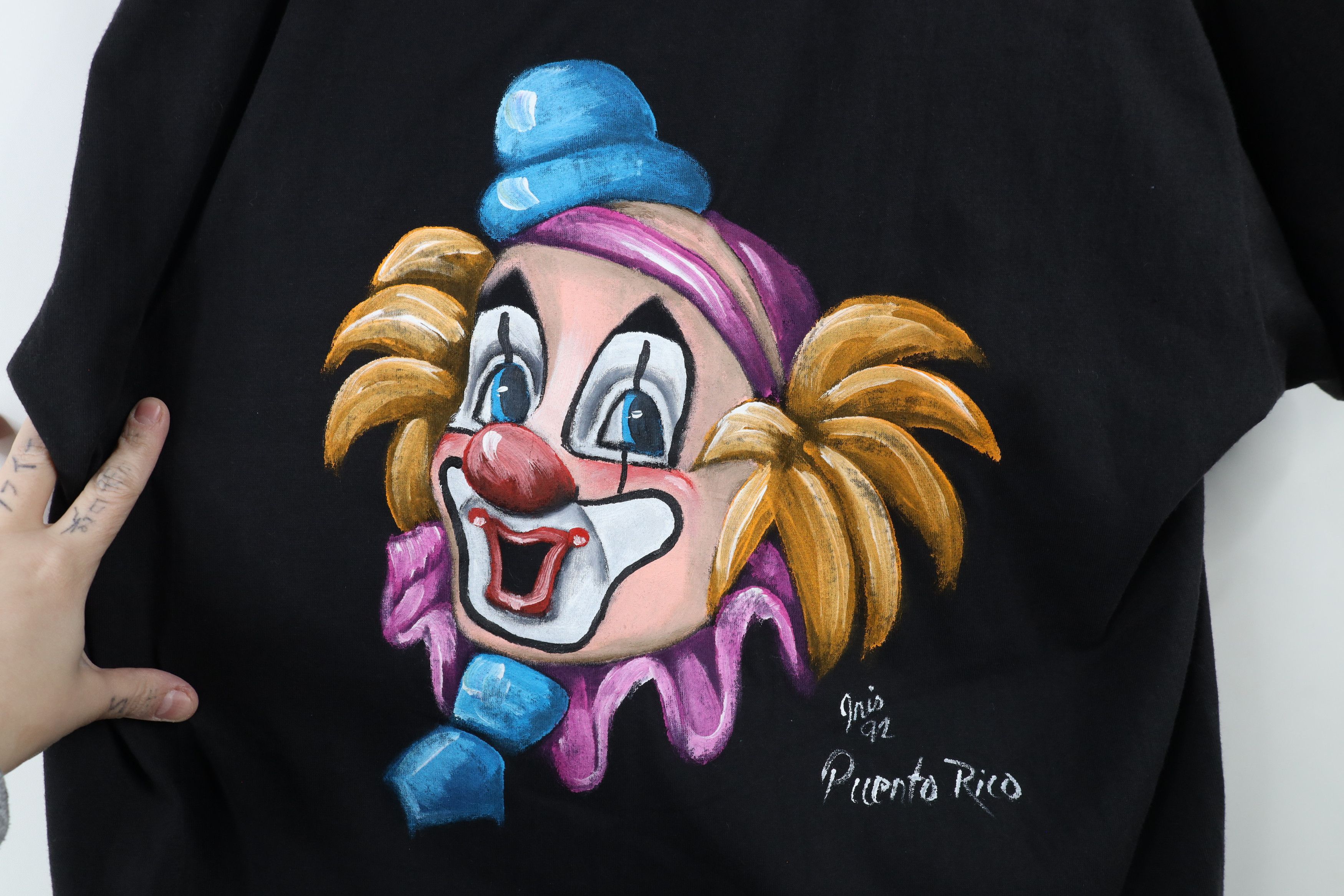Vintage Vintage 90s Streetwear Clown Short Sleeve T-Shirt USA Size US XL / EU 56 / 4 - 4 Thumbnail