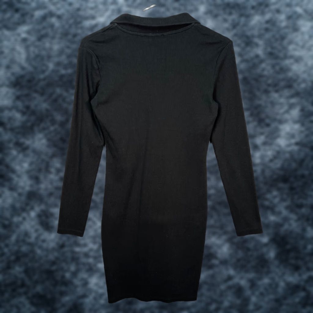 Zara Zara Dress Womens Black Ribbed Vneck Long Sleeve Bodycon M Size M / US 6-8 / IT 42-44 - 1 Thumbnail