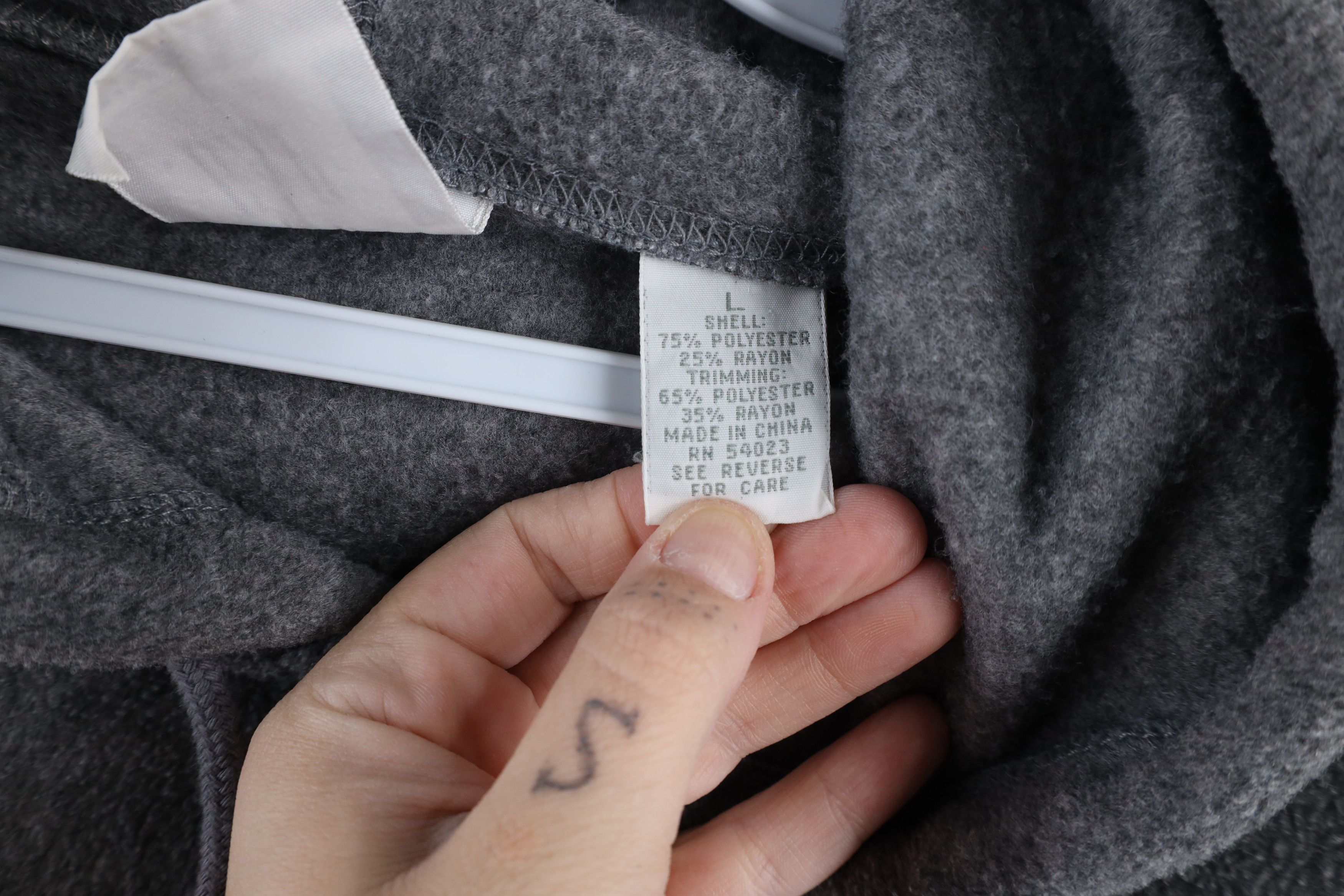 Gap × Vintage Vintage 90s Gap Athletic Out Block Letter Fleece Hoodie Size US L / EU 52-54 / 3 - 8 Thumbnail