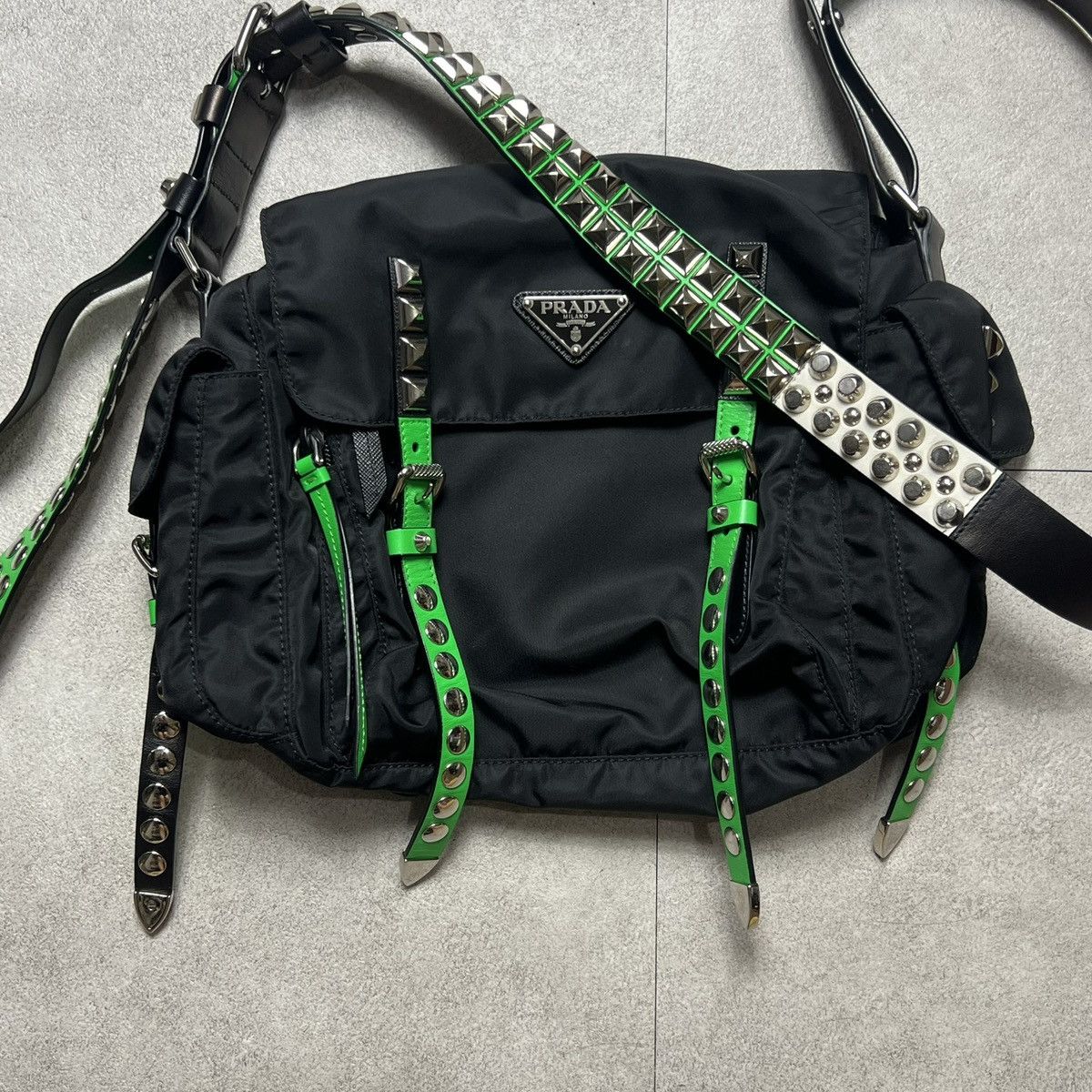 Prada Prada Shoulderbag studded Green Belts Size ONE SIZE - 1 Thumbnail