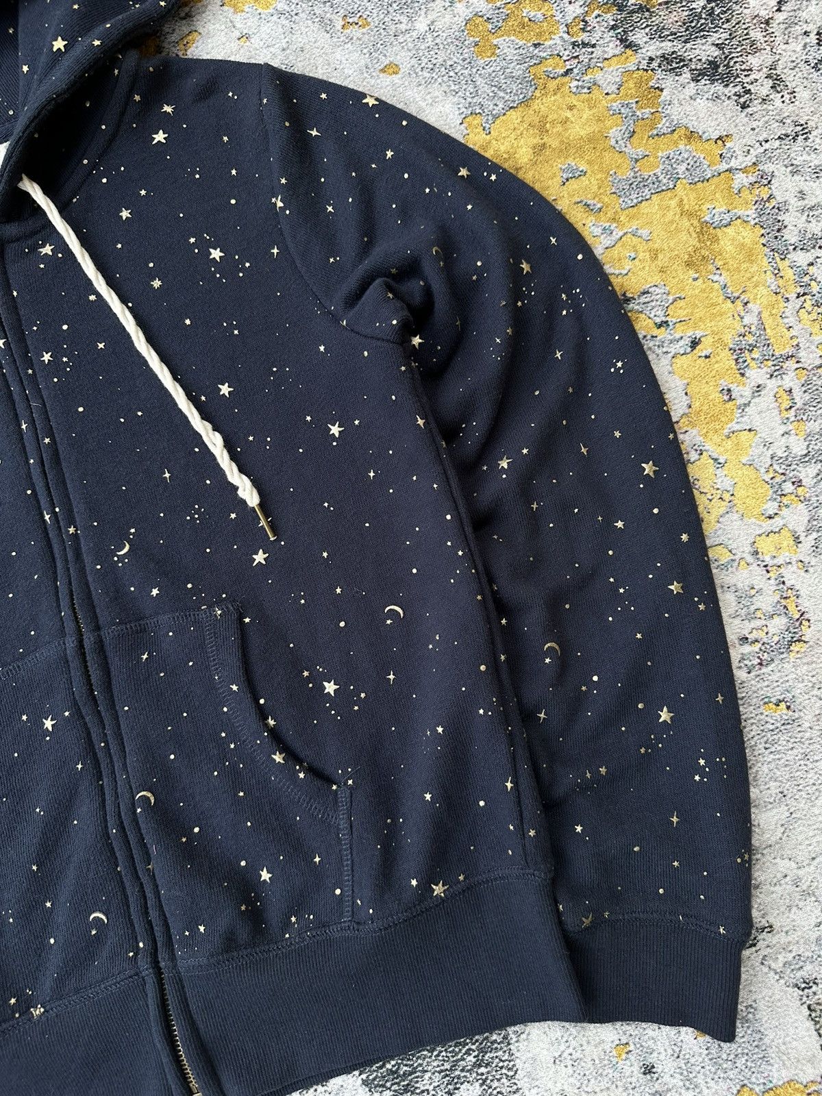 20471120 MOON AND STARS GLITTER ZIP HOODIE IFSIXWASNINE LGB STYLE Size S / US 4 / IT 40 - 5 Thumbnail