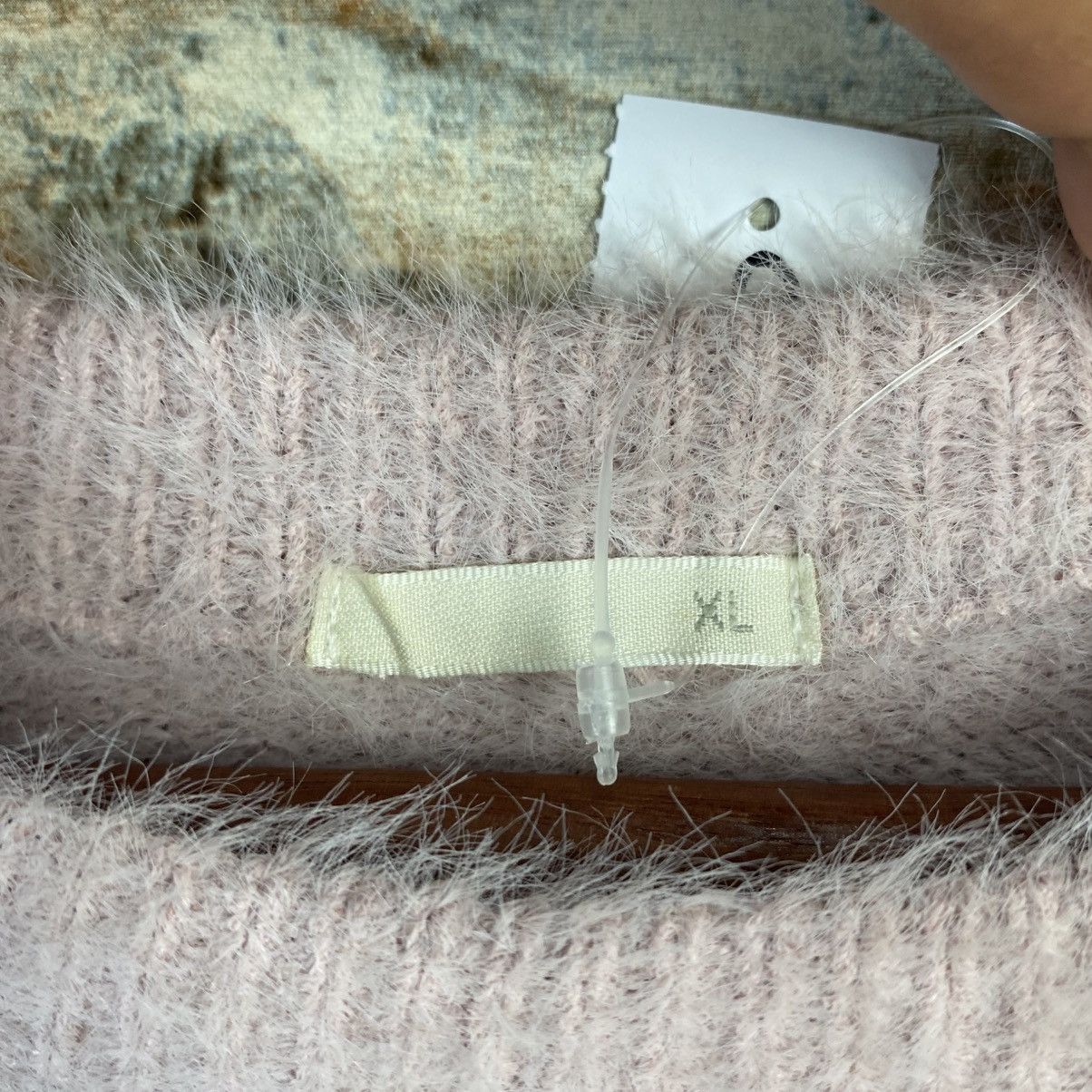 Vintage DL GU Pink Mohair fur shaggy sexy Knitwear #C1092 Size L / US 10 / IT 46 - 9 Thumbnail