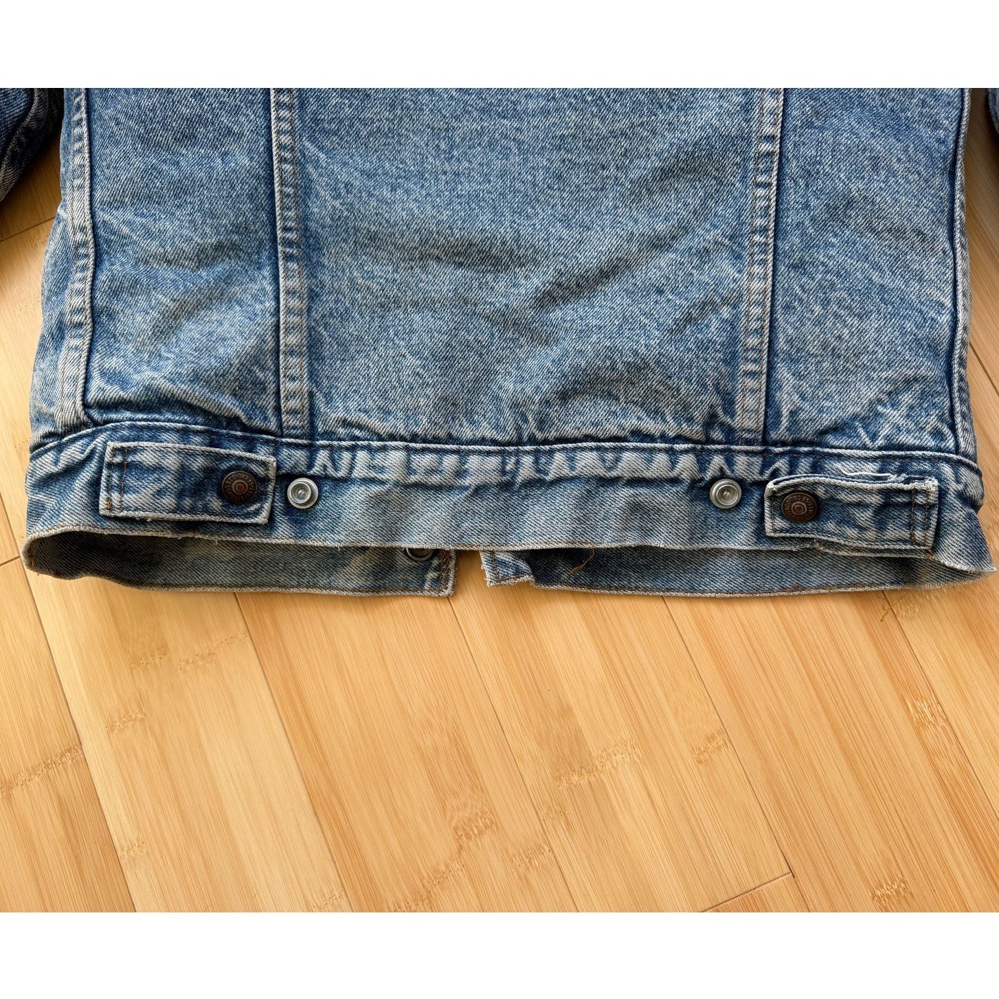 Levi's Vintage 90s Levi's Sherpa Lined Blue Denim Jacket Men's 34R Size US M / EU 48-50 / 2 - 14 Thumbnail