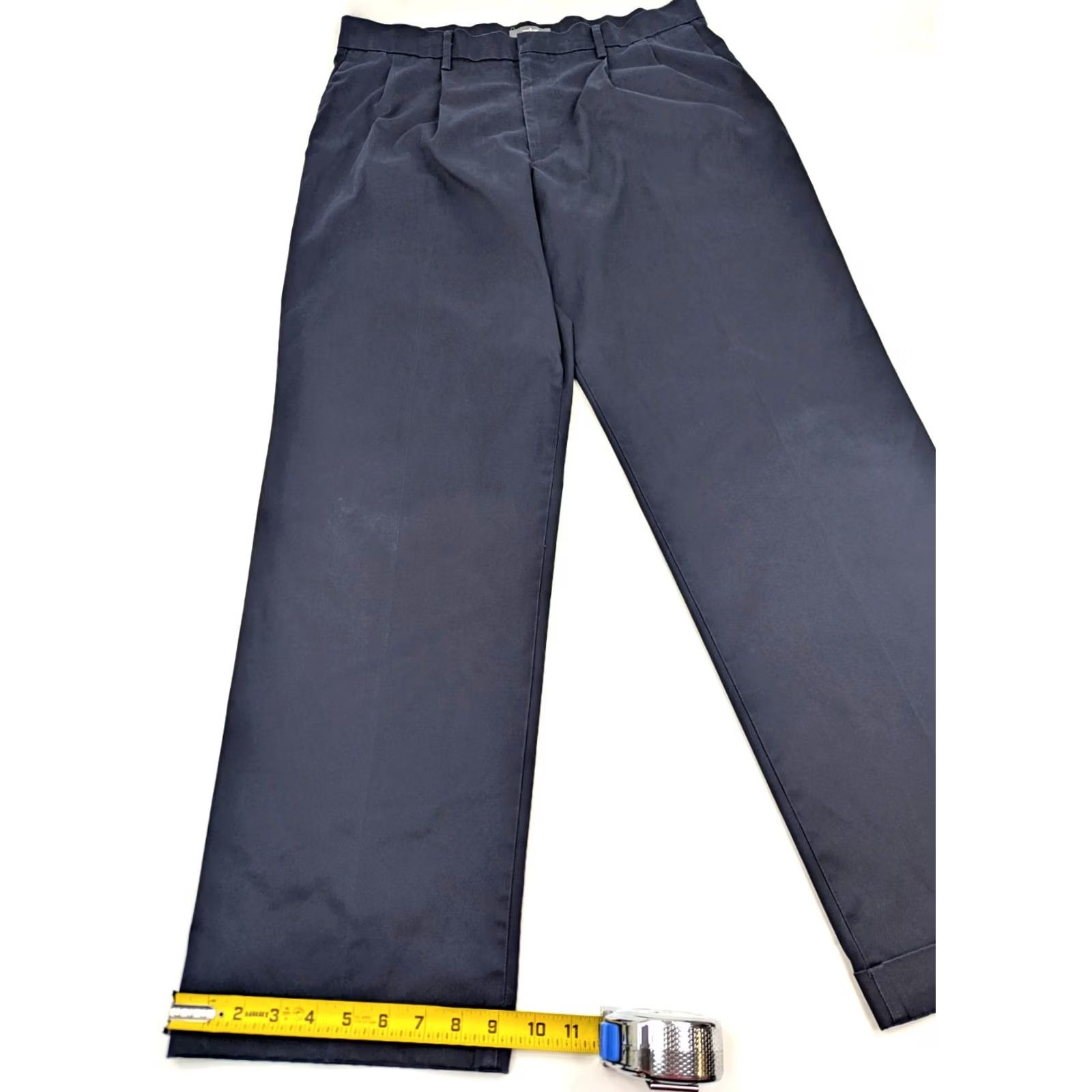 Dockers DOCKERS Classic Fit Khakis Pants 36x34 Blue Mens Straight Leg Jeans/Khakis Style Pants, Regular, Flat Front, Cotton, Vintage No Size US 36 / EU 52 - 2 Thumbnail