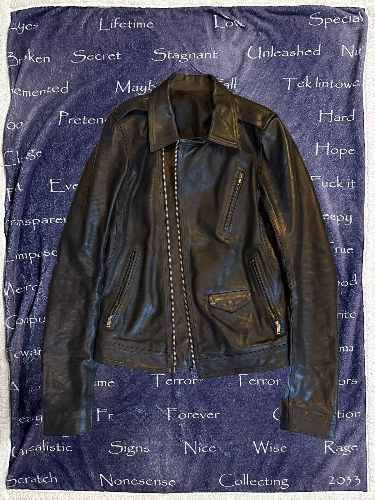 Rick Owens Rick Owens SS18 Dirt horse leather stooges jacket Size US M / EU 48-50 / 2 - 1 Thumbnail